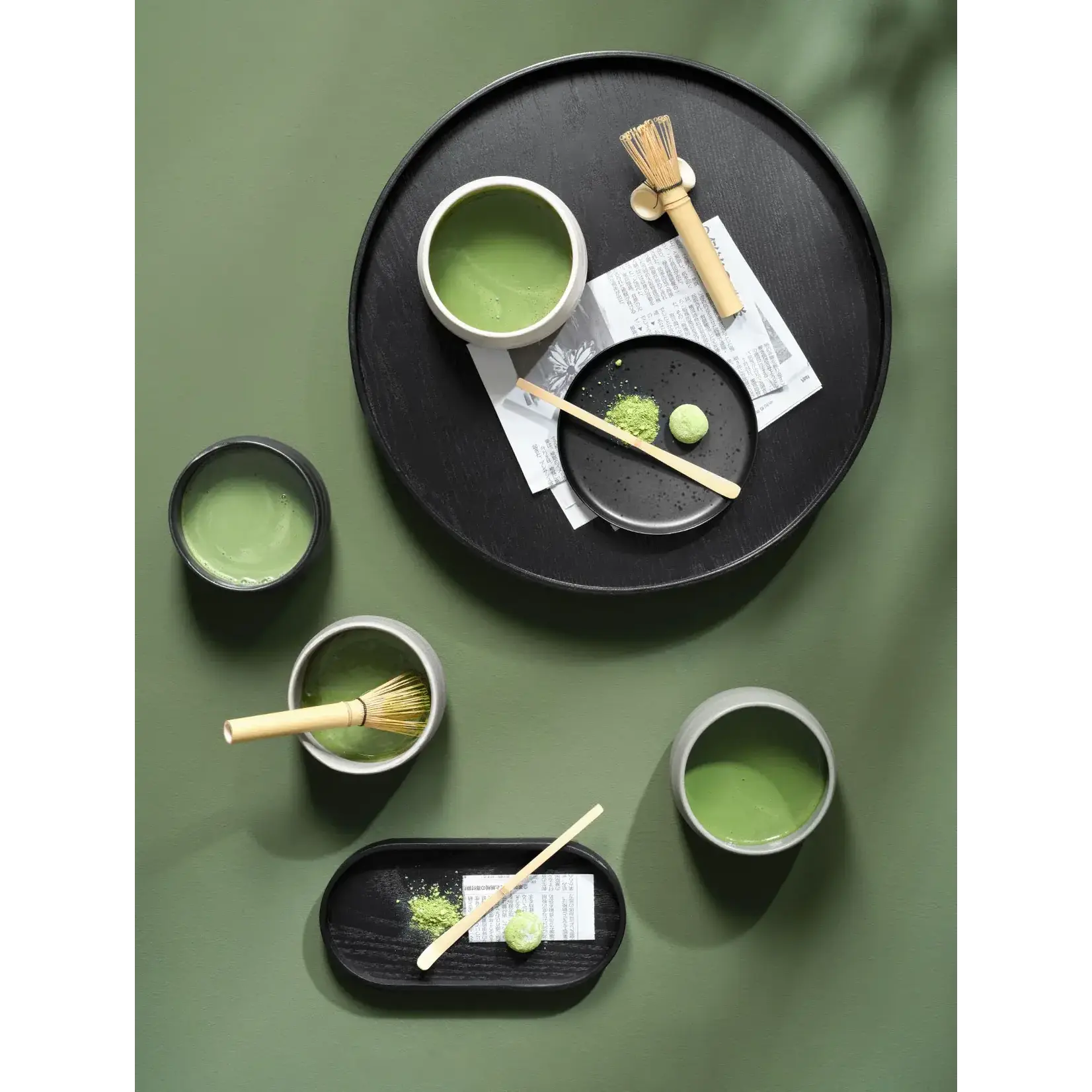 ASA Selection Asa Selection Moribana Hasu Shiny Matcha set Umami Hasu Shiny Asa 10950452