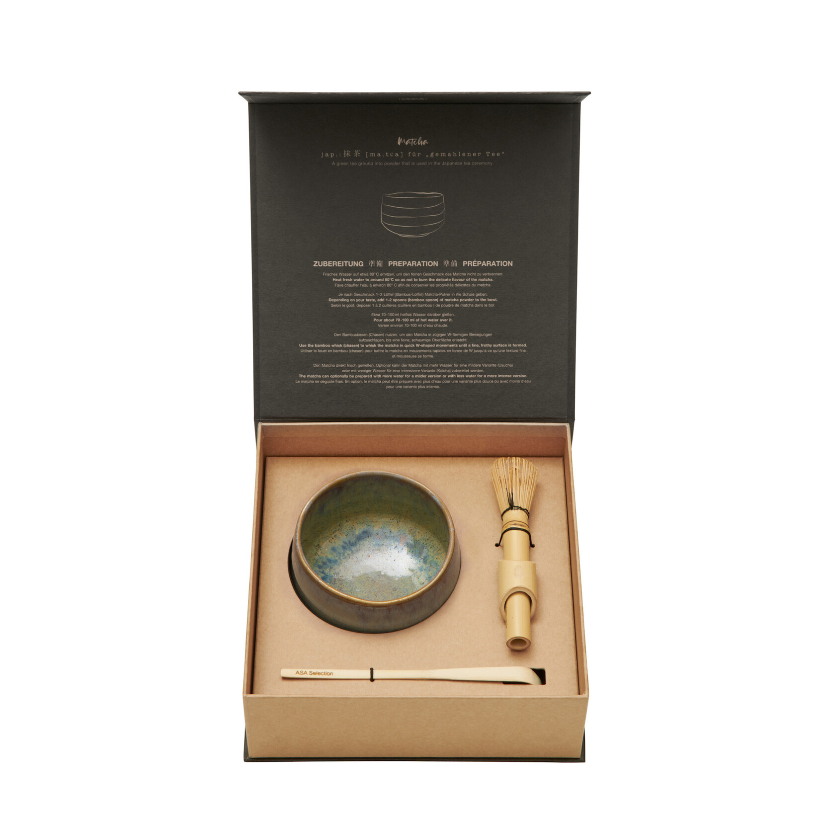 ASA Selection Asa Selection Moribana Ishi Shiny Matcha set Umami Ishi Shiny Asa 10950454