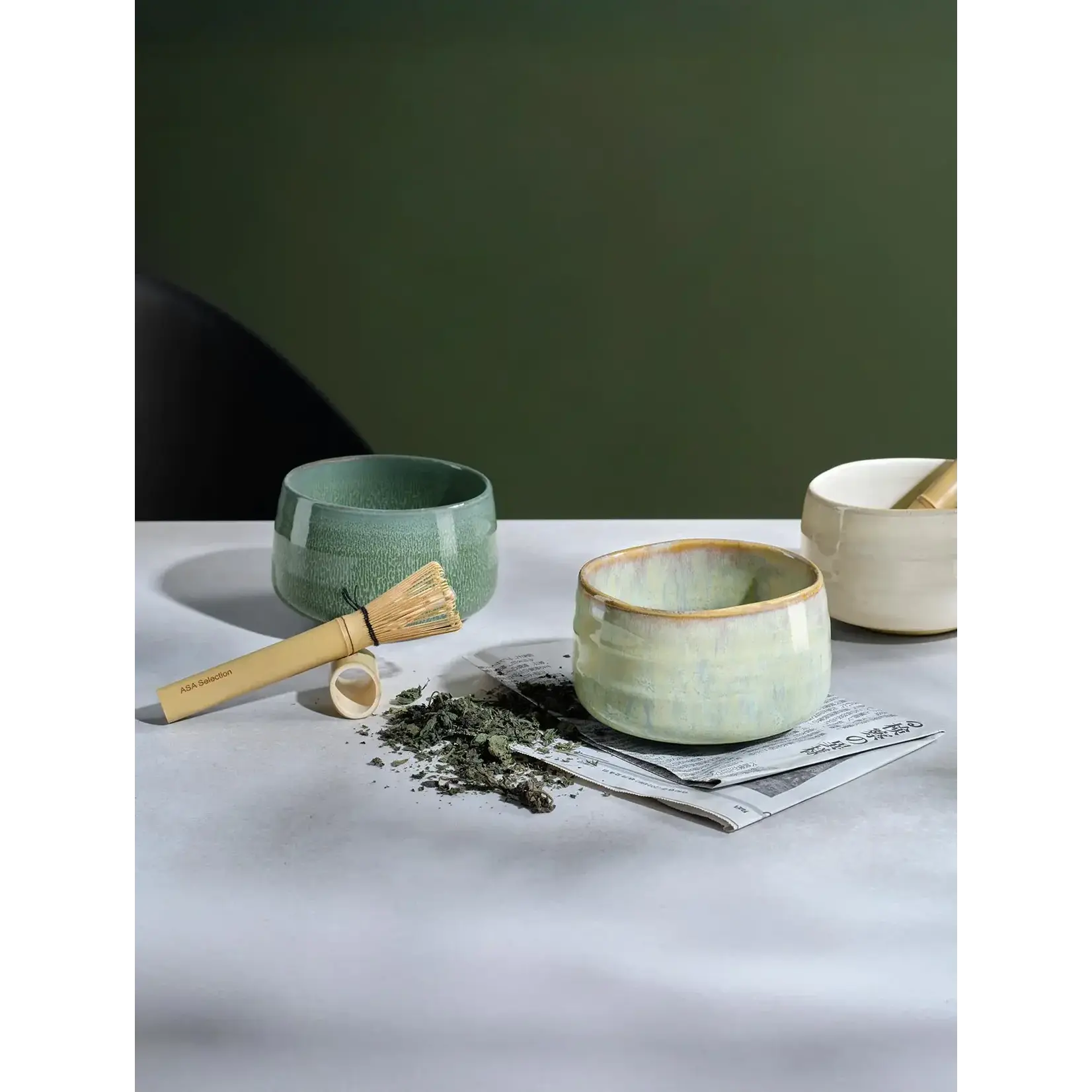 ASA Selection Asa Selection Moribana Matsu Shiny Matcha set Umami Matsu Shiny Asa 10950455