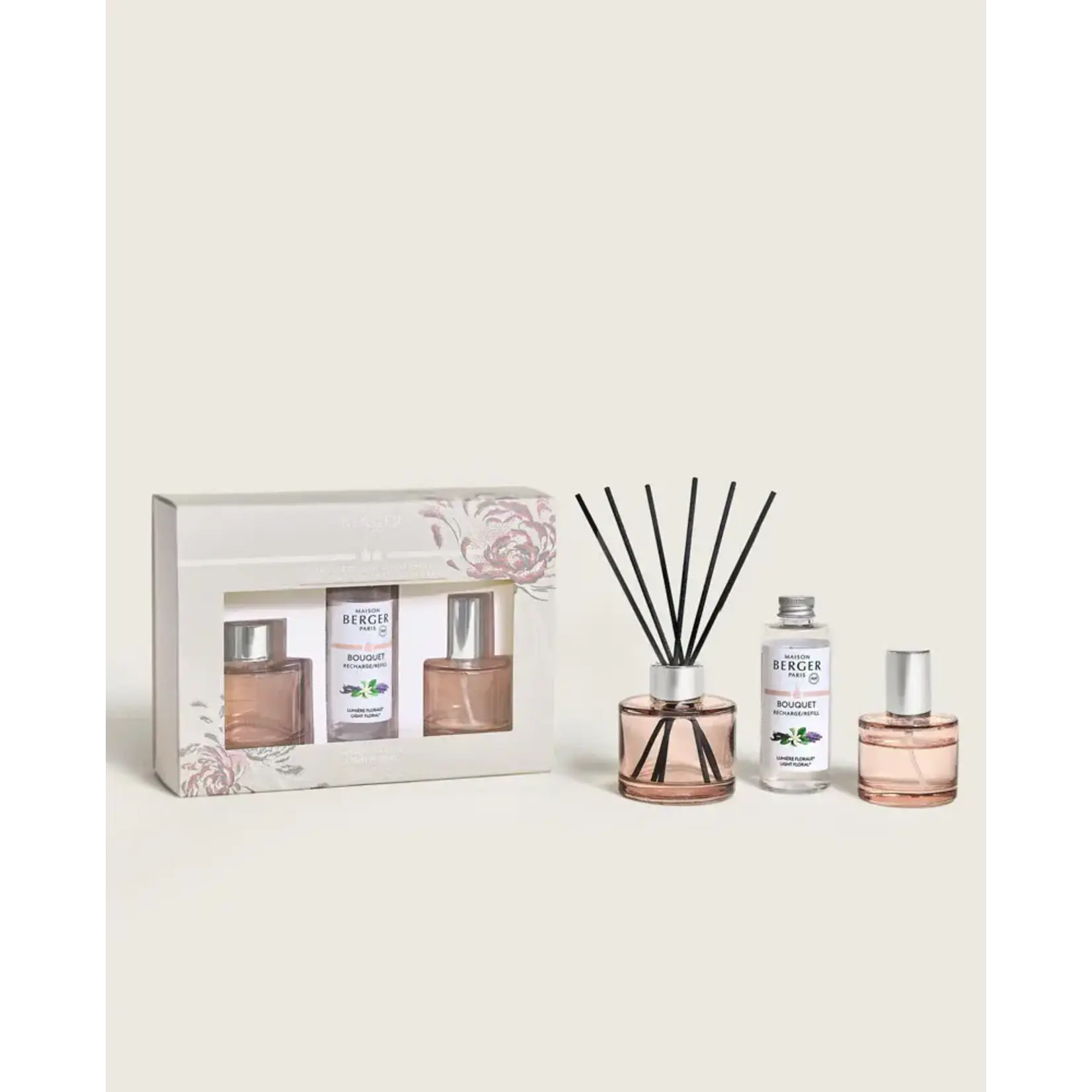 Maison Berger Paris 1898 Duo Sticks Parfumverspreider en roomspray Lumière Florale light Floral Maison Berger 7903