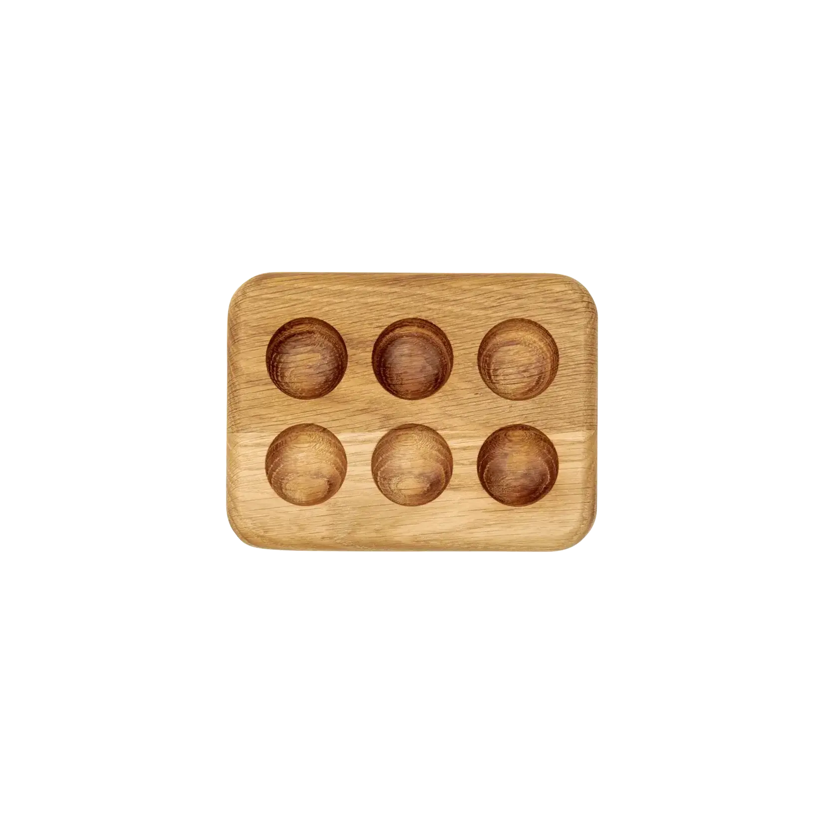 ASA Selection Asa Selection EU eiken hout aperitief plankje eierrekje met 6 uitsparingen Asa 55460900