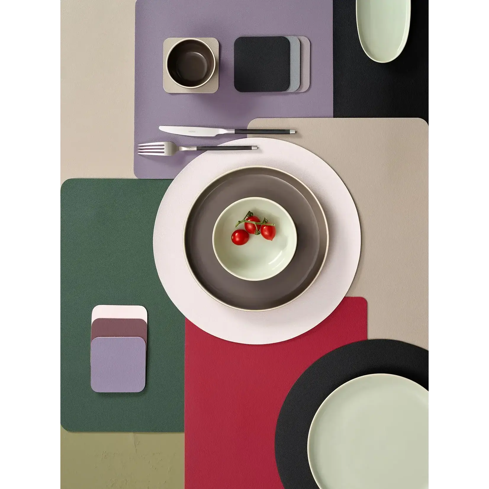 ASA Selection 46 x 33 cm Placemat Asa Selection Sage Leather Optic placemat ASA 7823420