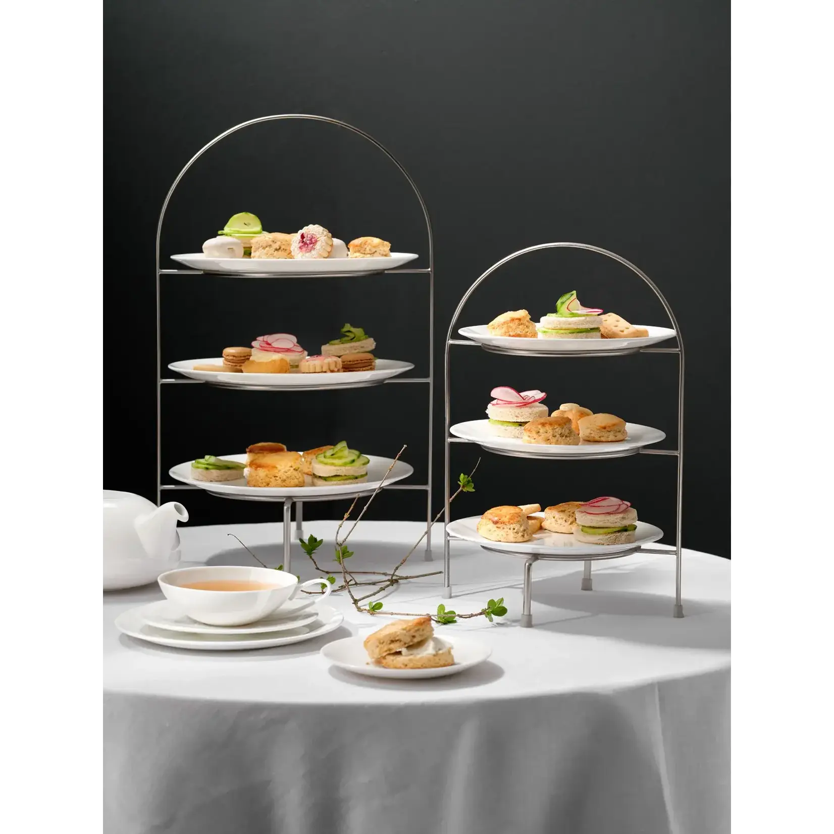 ASA Selection 365 mm hoge 3 laags lege etagère voor 3 borden Ø 21 cm Asa Atable etagere leeg Asa 99201950