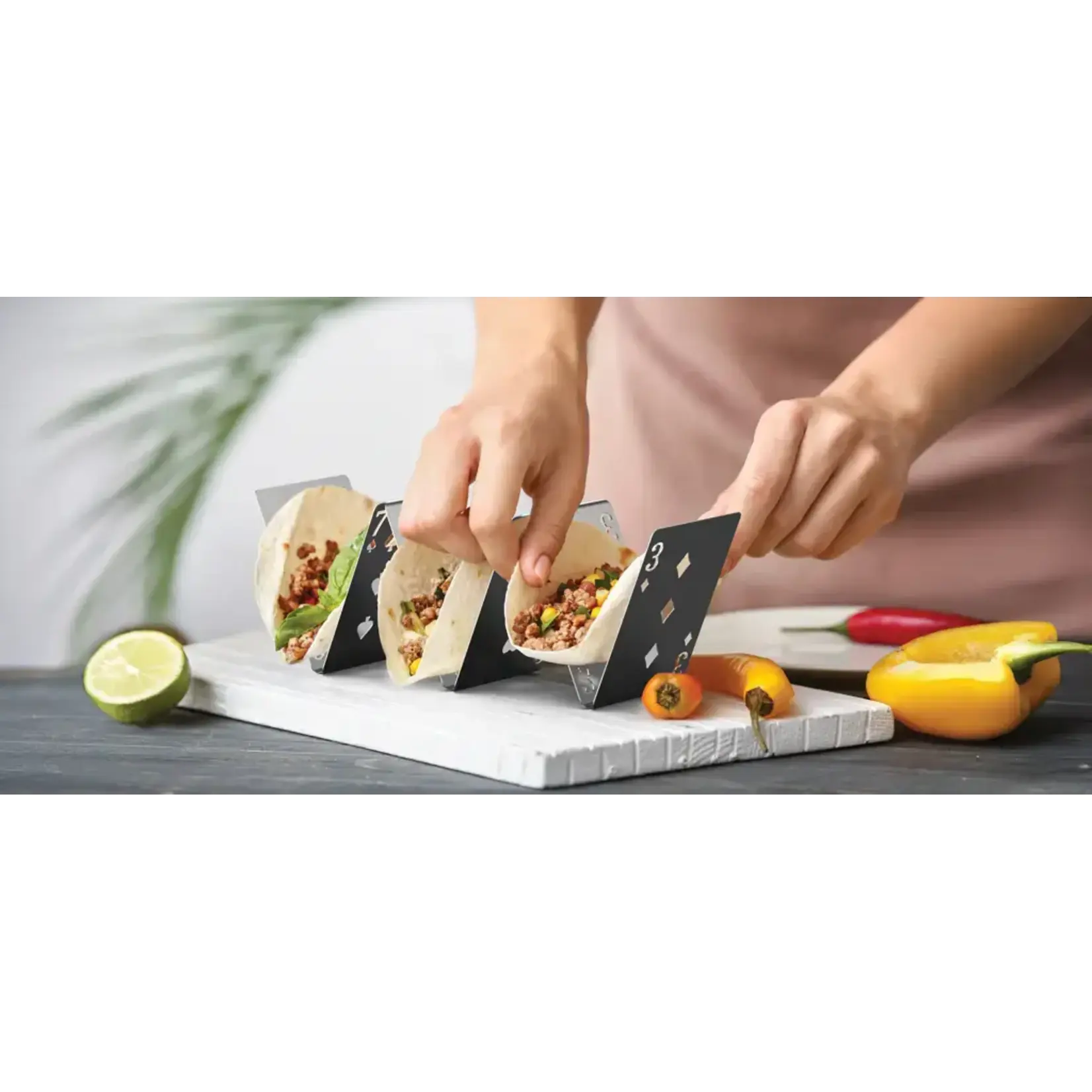 Diverse Merken Taco houders Ototo Tacohouder pick-a-taco speelkaarten houders voor 2 of 3 tacos Ototo 2261