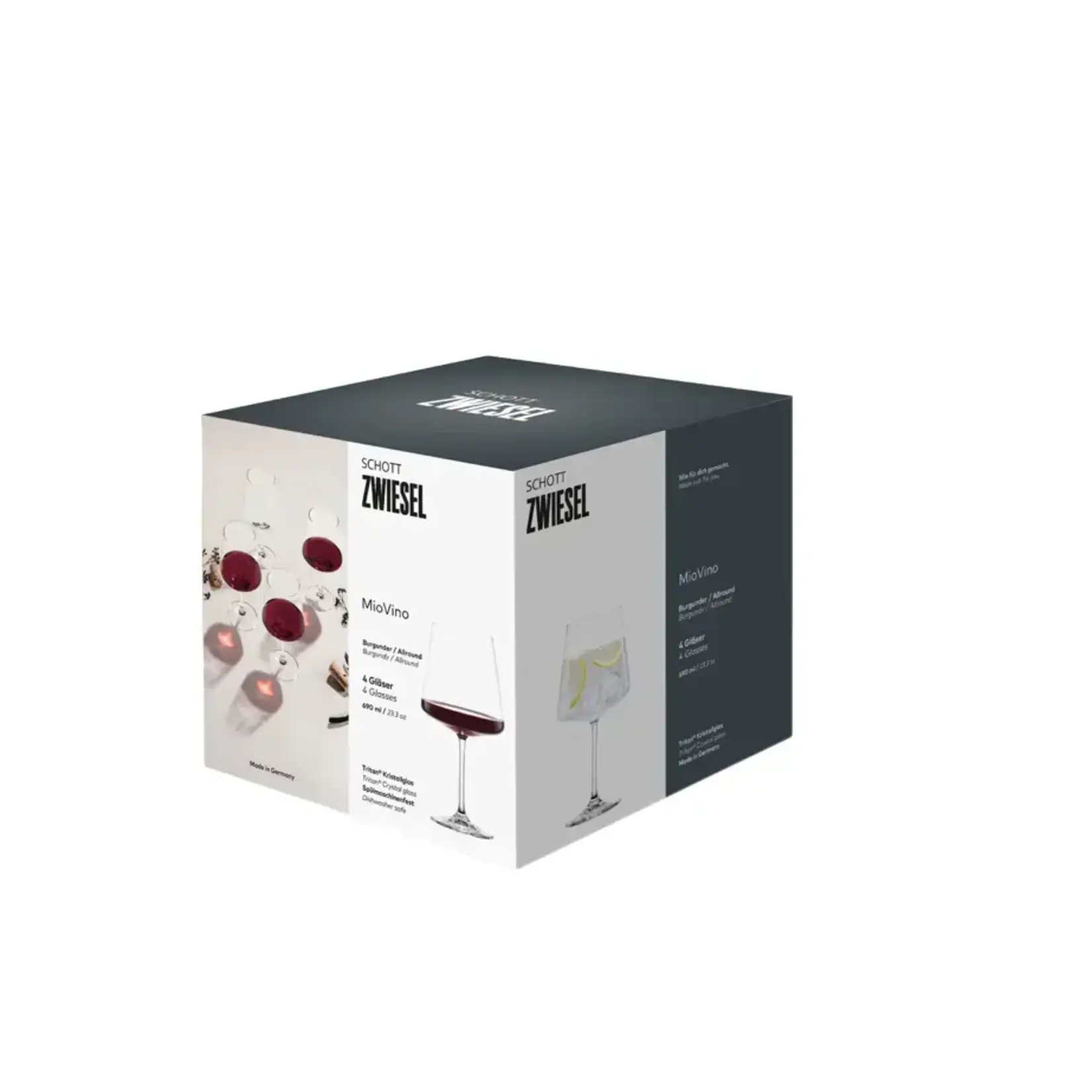 Zwiesel Collection Glas set-4 Bourgogne wijnglazen MioVino Schott Zwiesel MioVino 4x Rode wijnglas 690 ml Zwiesel 124465