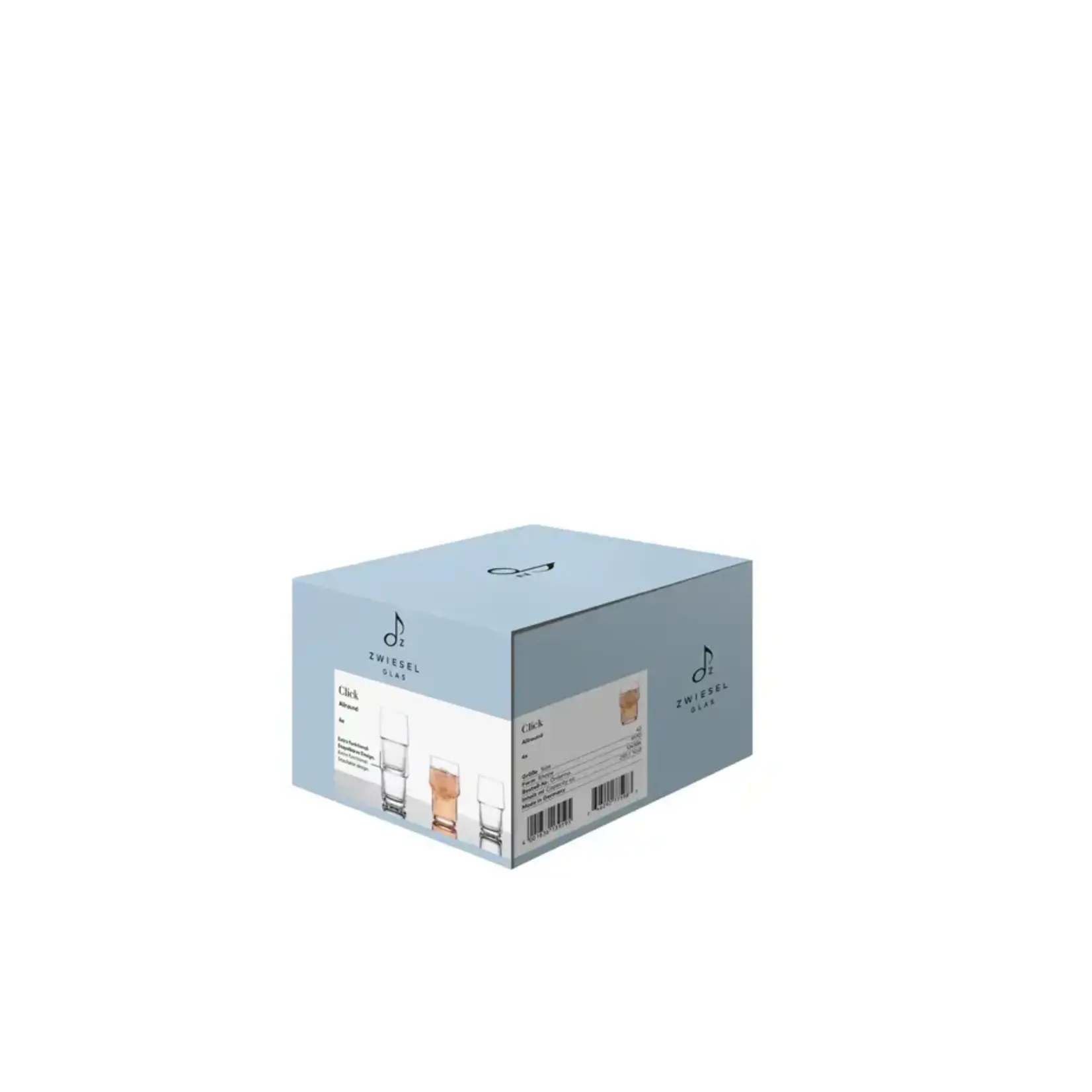 Zwiesel Collection Glas set-4 Zwiesel glas Click-42 allround tumbler stapelbaar 295 ml Zwiesel Glas 124584