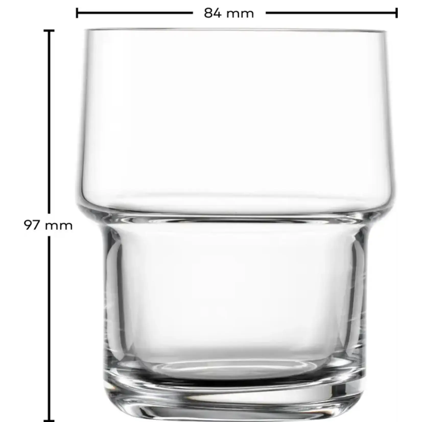 Zwiesel Collection Glas set-4 Zwiesel glas Click-60 whisky glas tumbler stapelbaar 357 ml Zwiesel Glas 124585