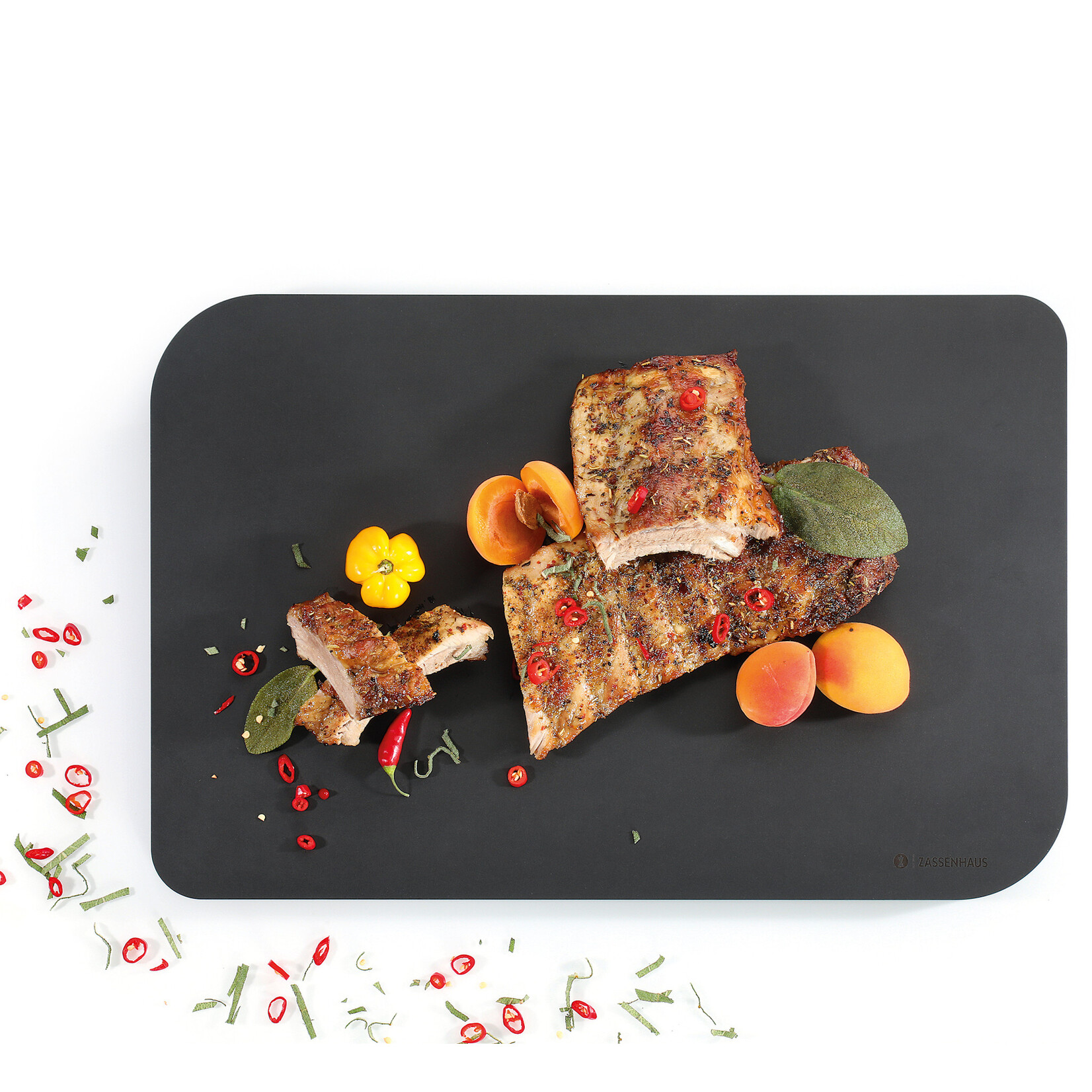 Zassenhaus papiercomposiet snijplank hakblok 450x300x25 mm Zassenhaus Comfort Plus 053876