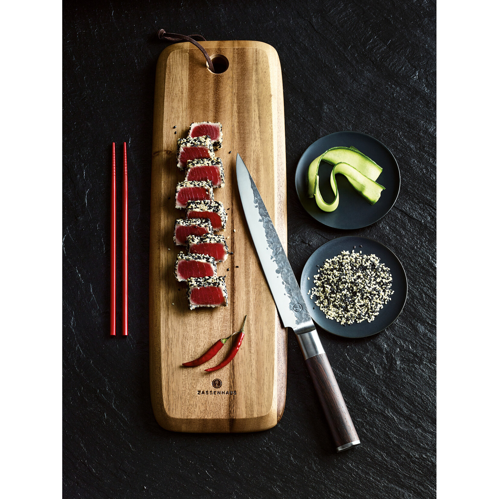 Zassenhaus 20 cm vleesmes Zassenhaus Kyoto vleesmes 20 cm wengé Zassenhaus 074567