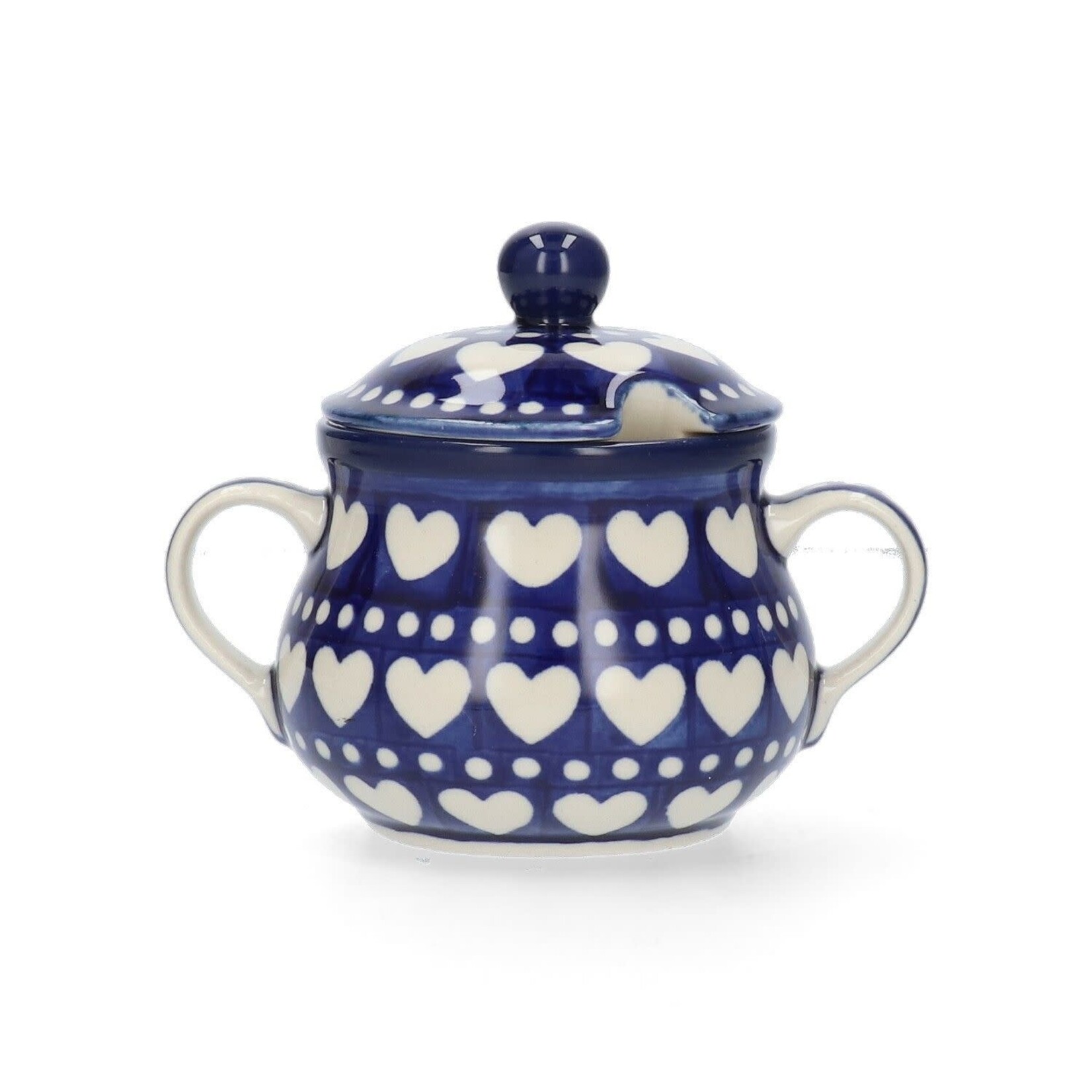 Bunzlau Castle Bunzlau Castle Suiker pot Sugar Bowl 200 ml Blue Valentine Bunzlau Castle 1035-0375E
