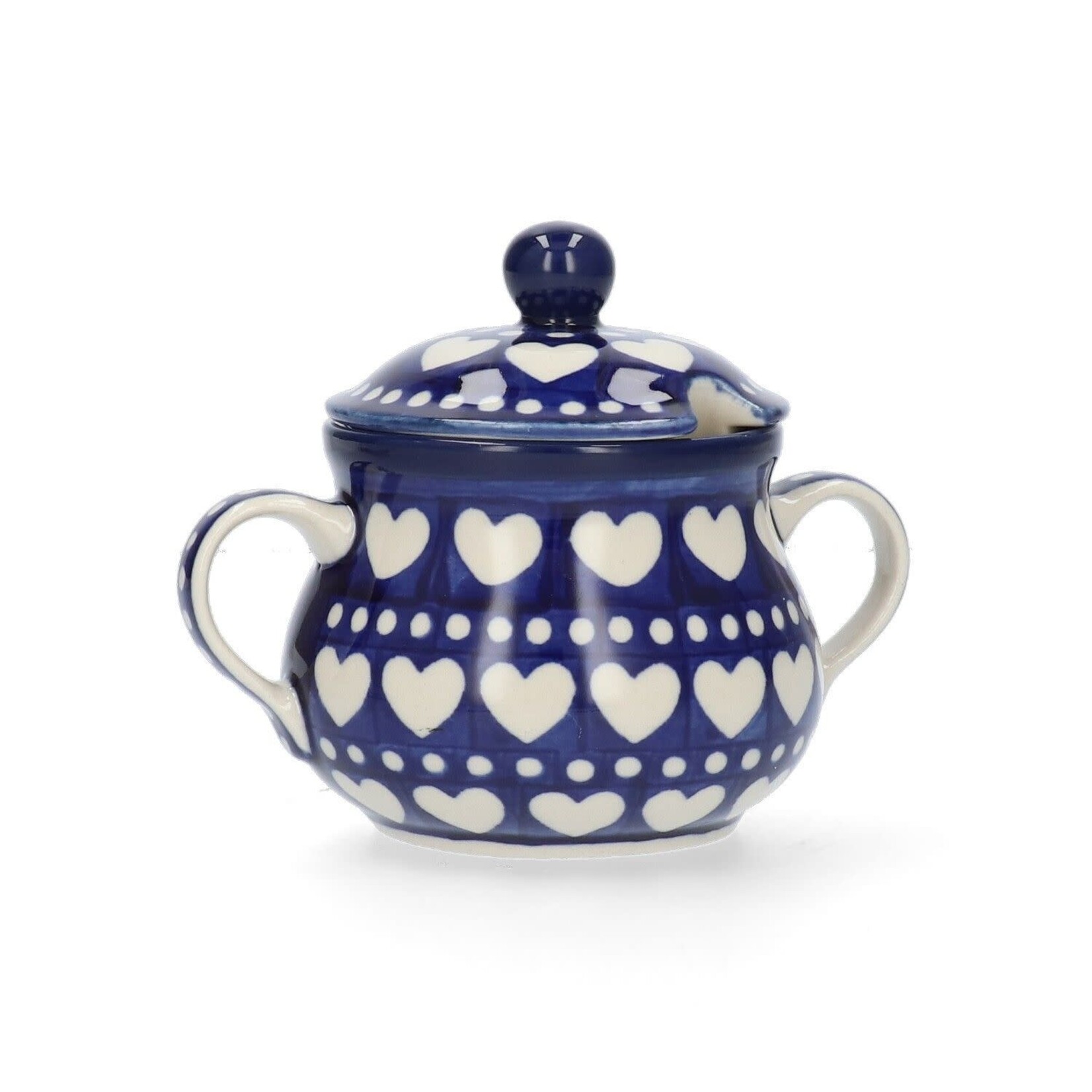 Bunzlau Castle Bunzlau Castle Suiker pot Sugar Bowl 200 ml Blue Valentine Bunzlau Castle 1035-0375E