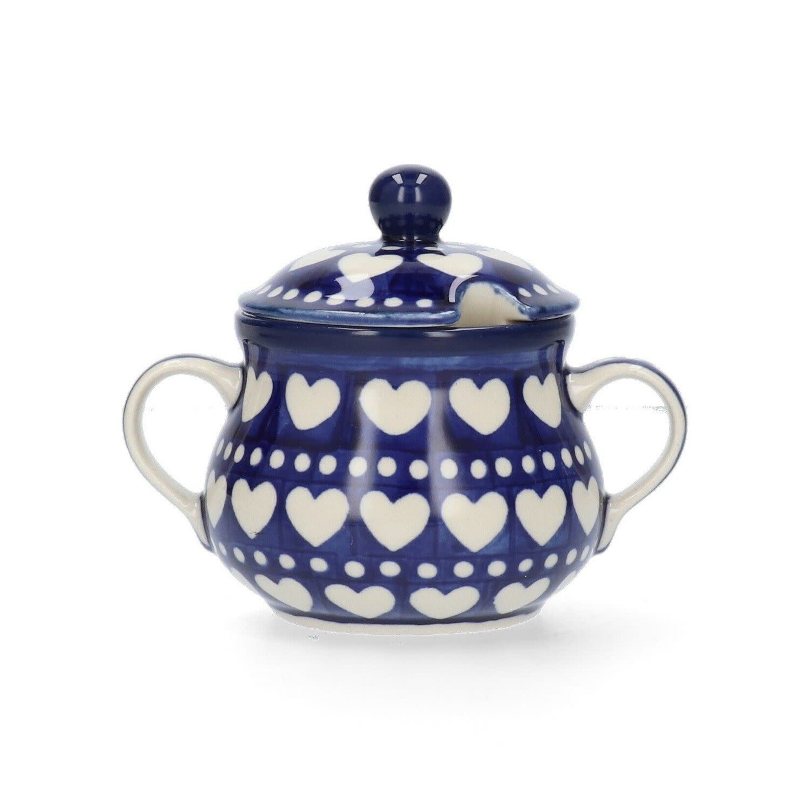 Bunzlau Castle Bunzlau Castle Suiker pot Sugar Bowl 200 ml Blue Valentine Bunzlau Castle 1035-0375E