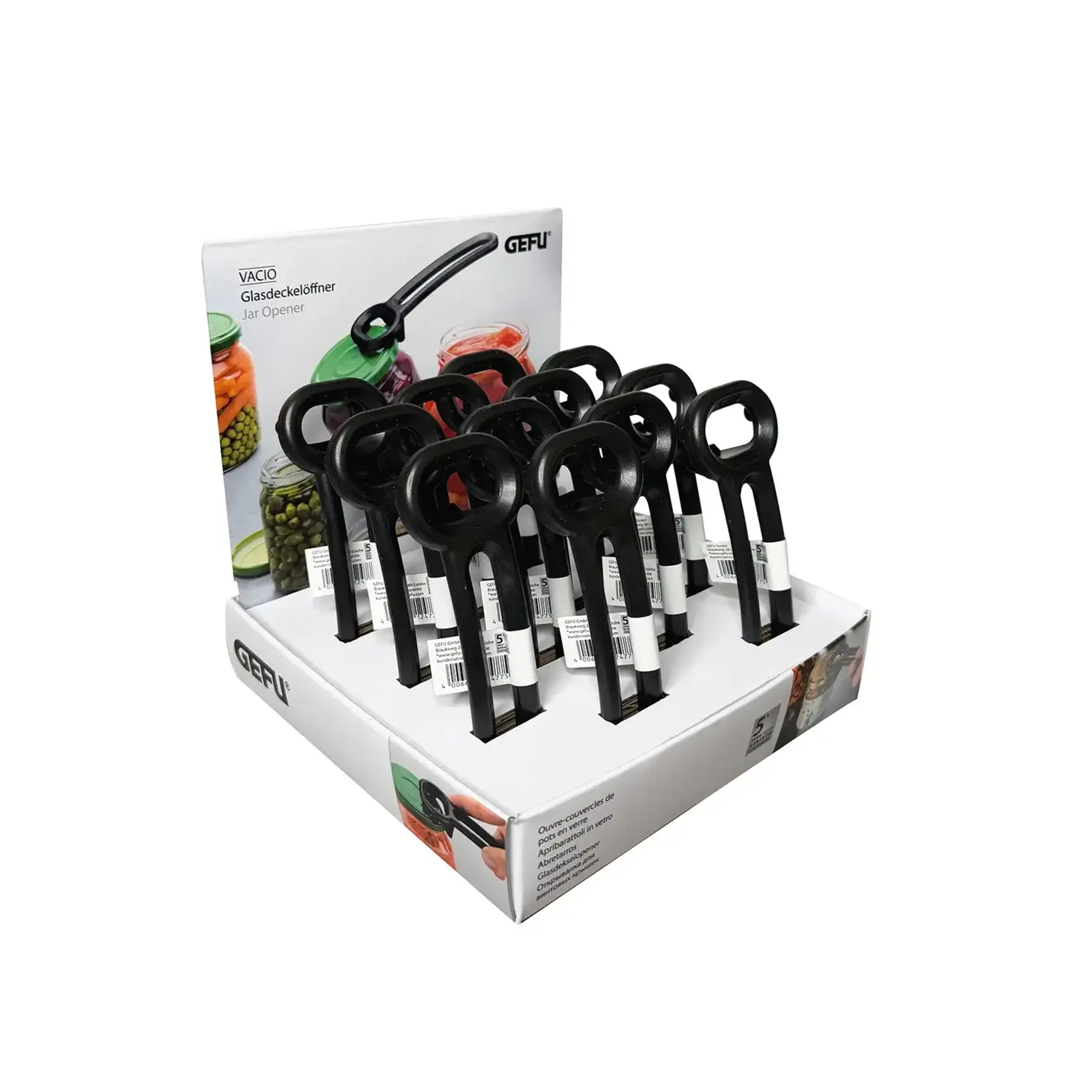 Gefu Kunststof potopener Gefu Vacio pot opener jarkey Gefu 12487