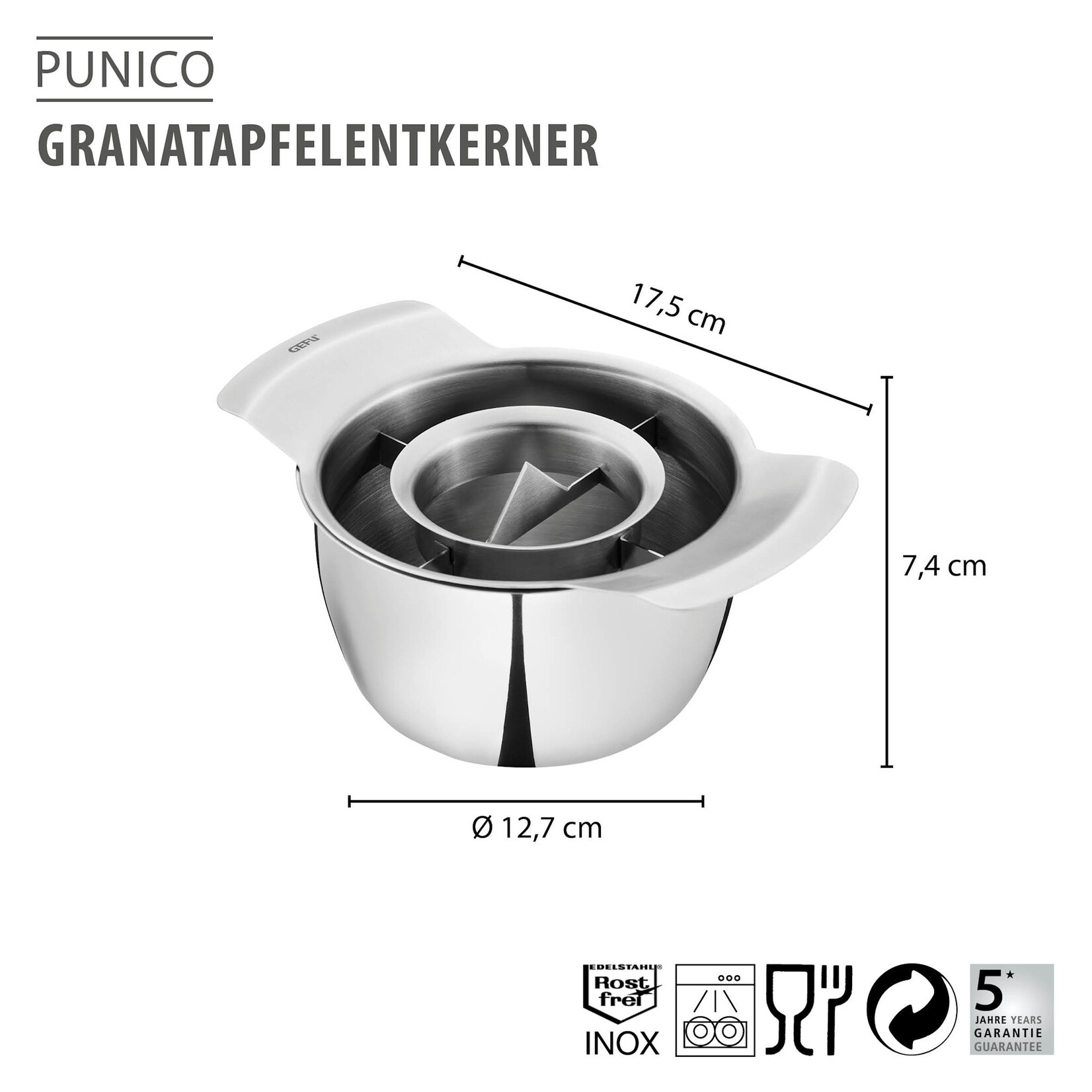 Gefu Granaatappel bereider Gefu Punico hulp voor bereiden Granaatappel Gefu 14485