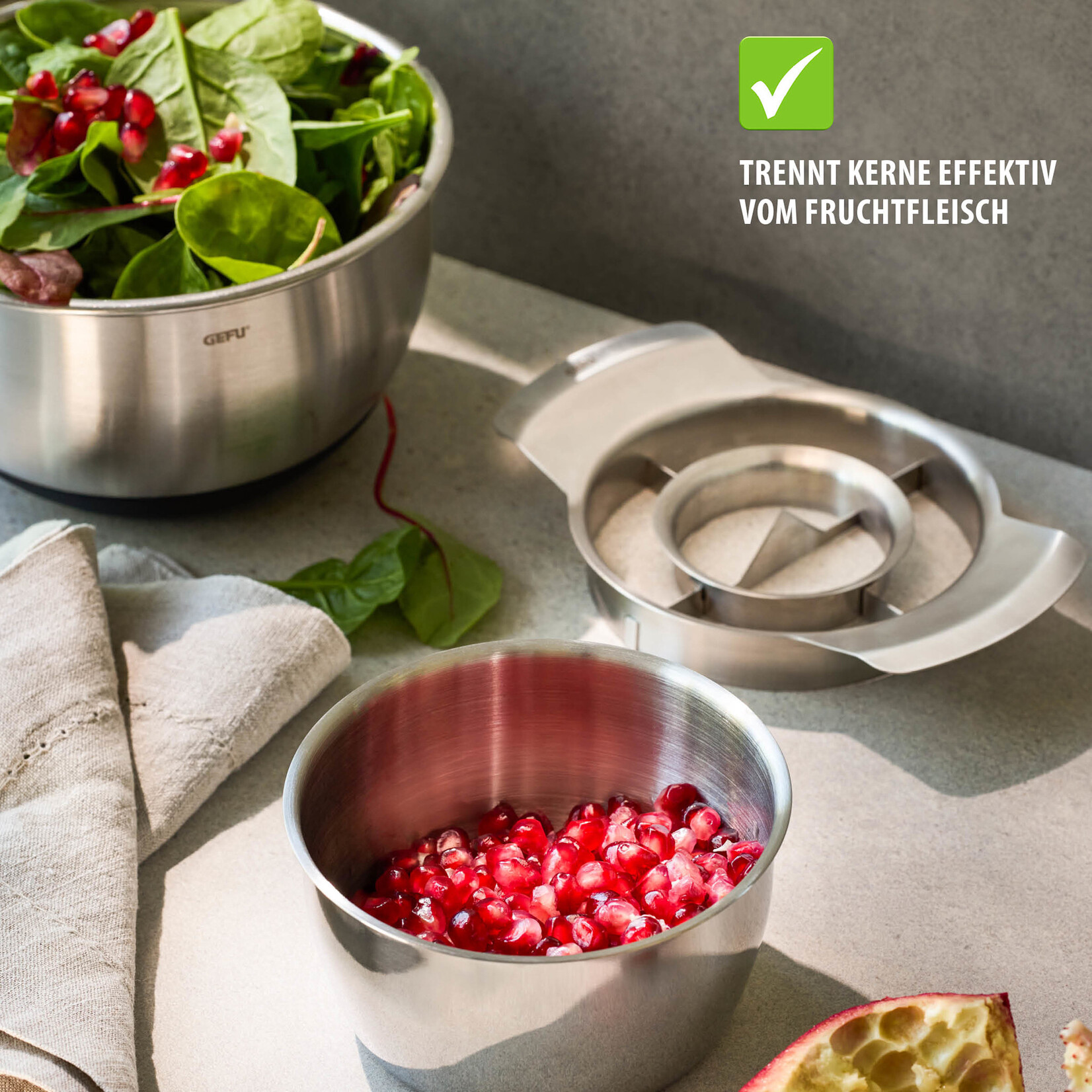 Gefu Granaatappel bereider Gefu Punico hulp voor bereiden Granaatappel Gefu 14485