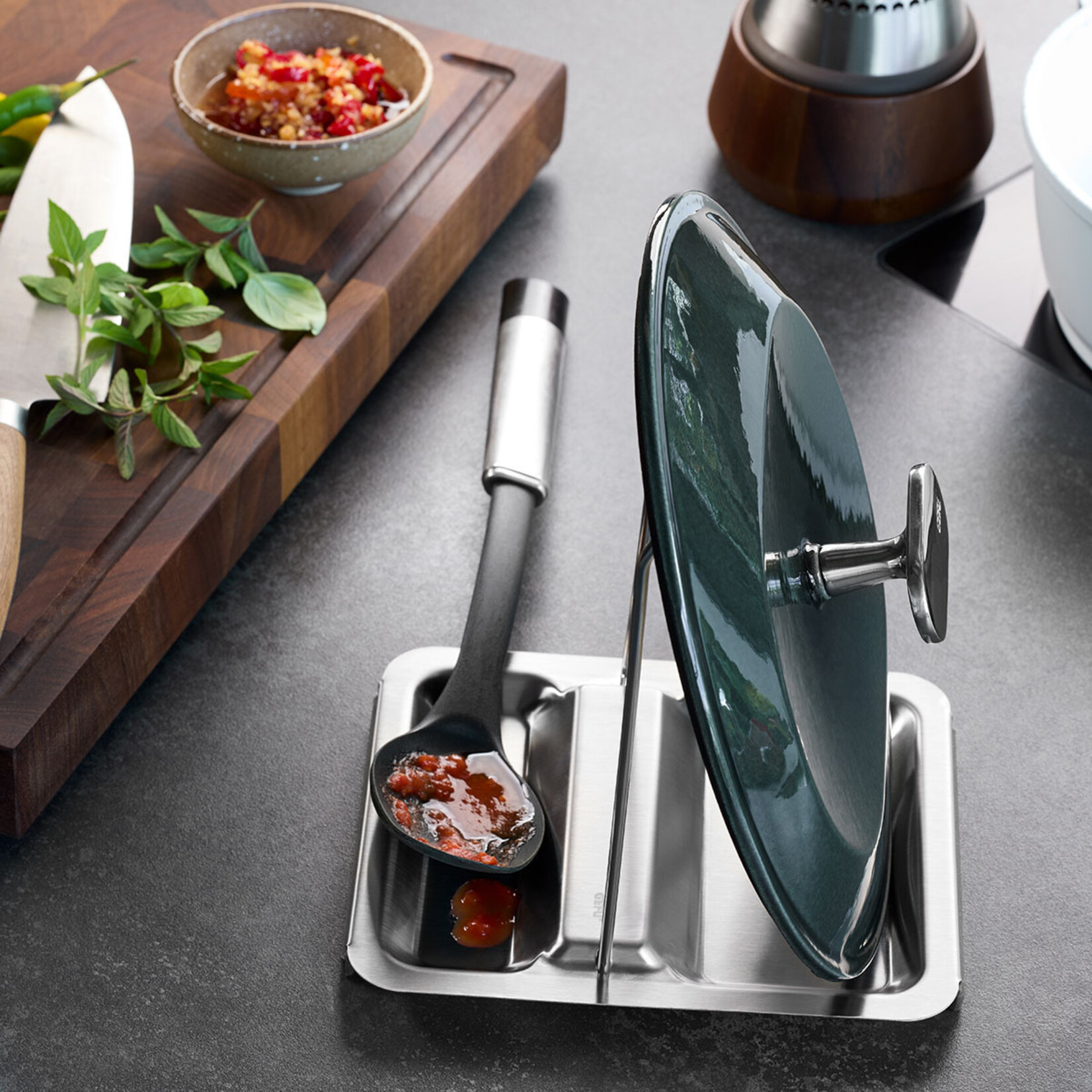 Gefu Gefu Parko afleg tray om tijdens het koken je deksel en kookgerei op te leggen Gefu 29270