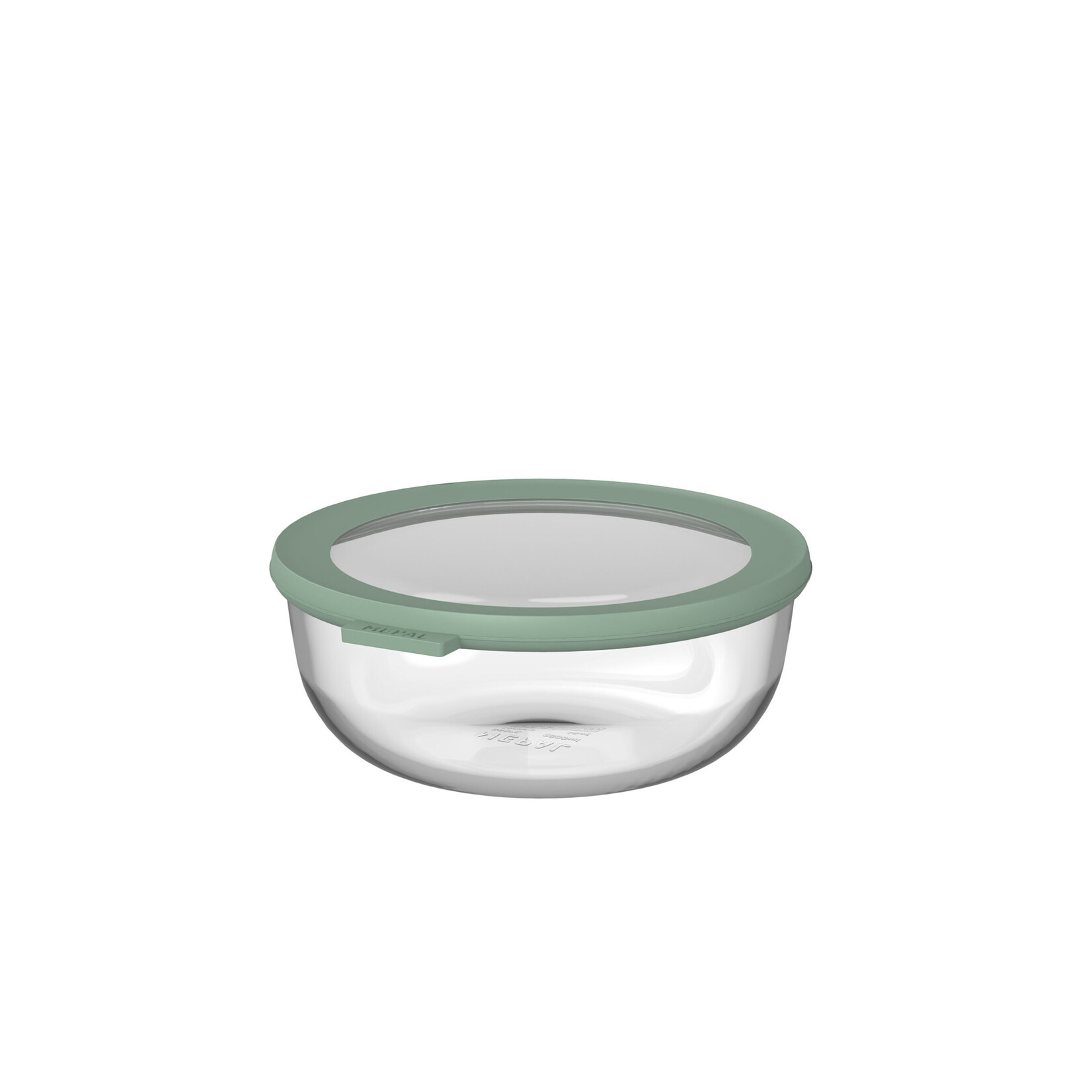 Mepal 1250 ml ronde Mepal Cirqula glazen vershouddoos 1250 ml deksel Nordic sage Mepal 106242094700