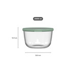 Mepal 3000 ml ronde Mepal Cirqula glazen vershouddoos 3000 ml deksel Nordic sage Mepal 106242594700