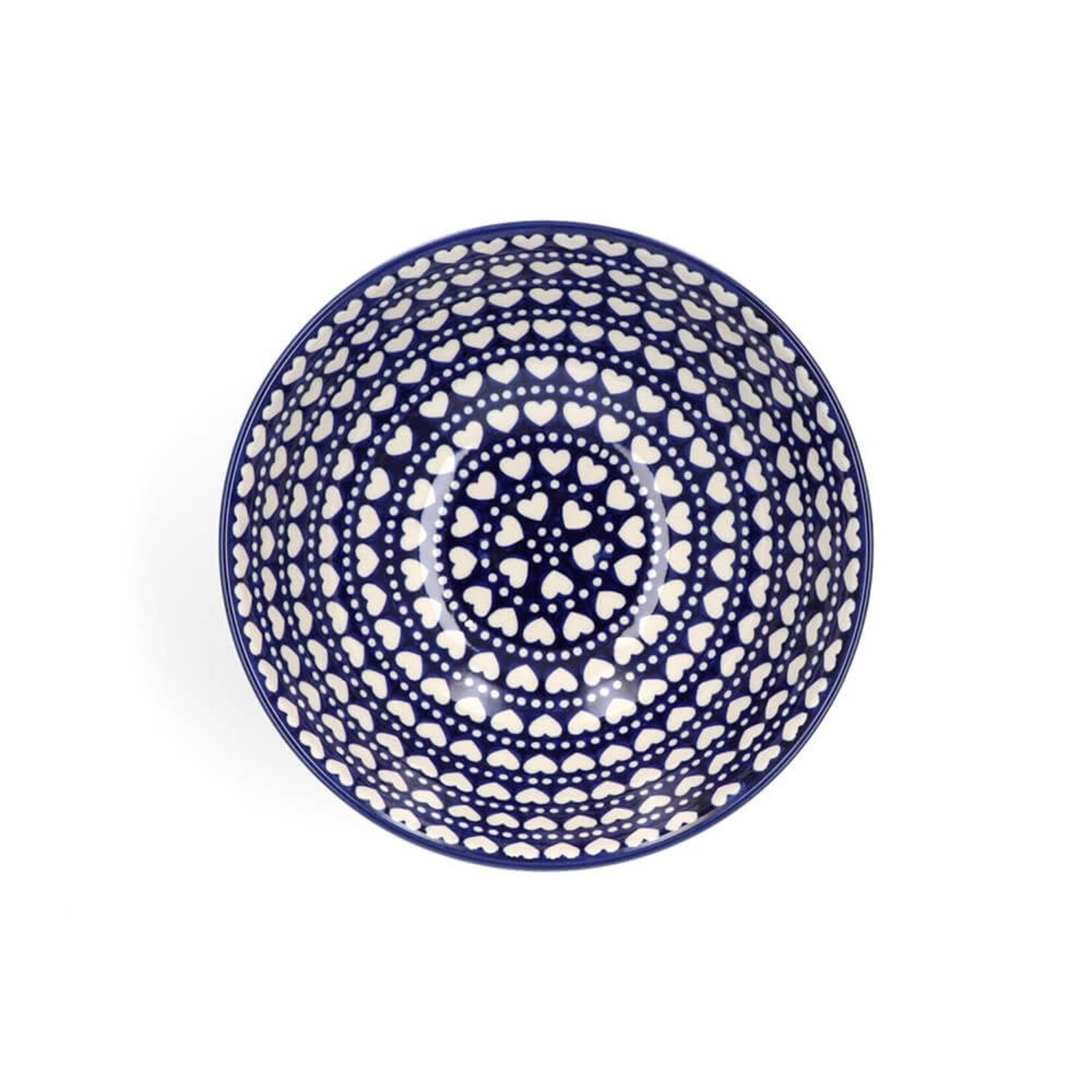 Bunzlau Castle Bunzlau Castle Bowl 3470 ml hoog 11 cm Ø 28 cm Blue Valentine Bunzlau Castle 1055-0375E