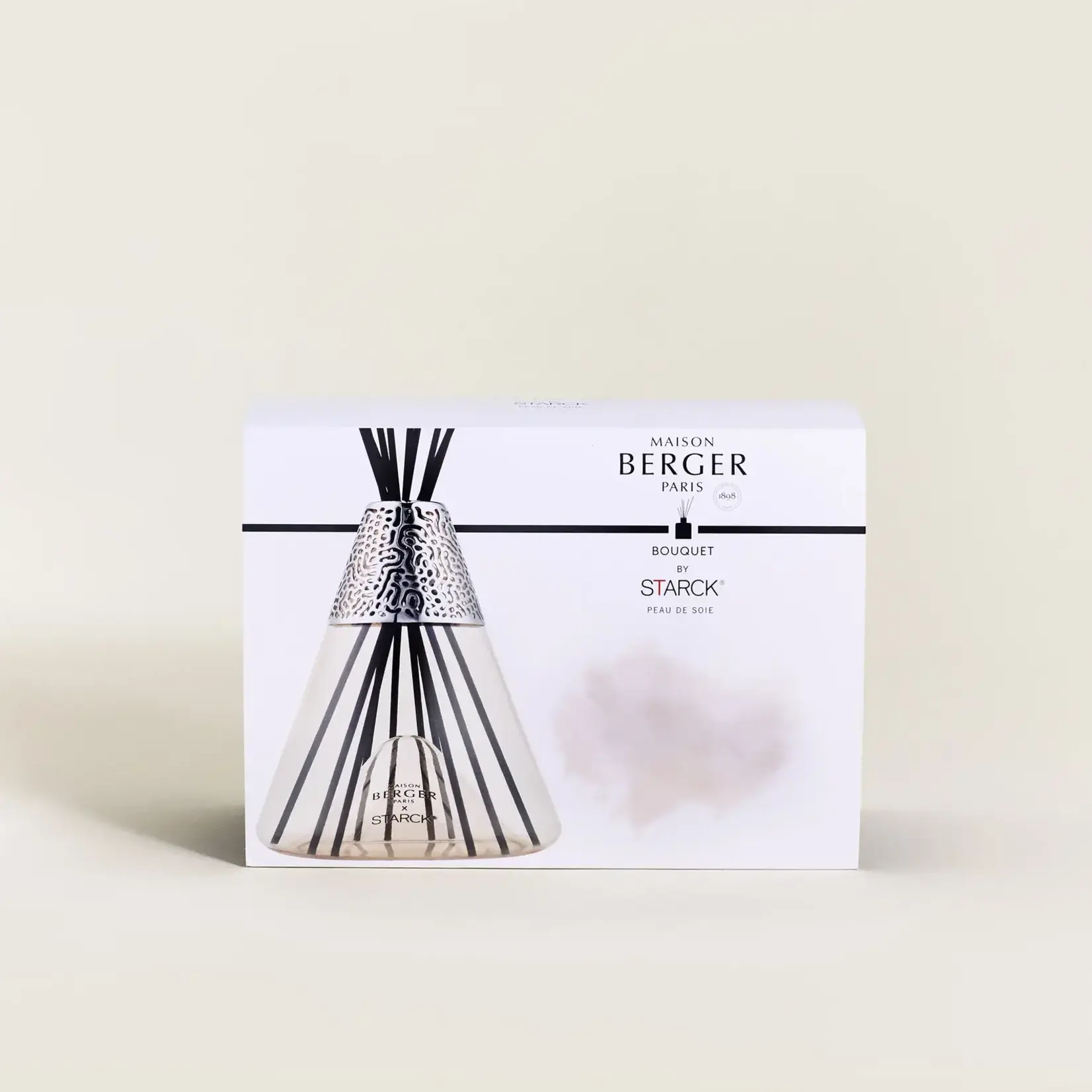 Maison Berger Paris 1898 Parfumverspreider met sticks Maison Berger x Starck Peau de Soie Parfumsticks