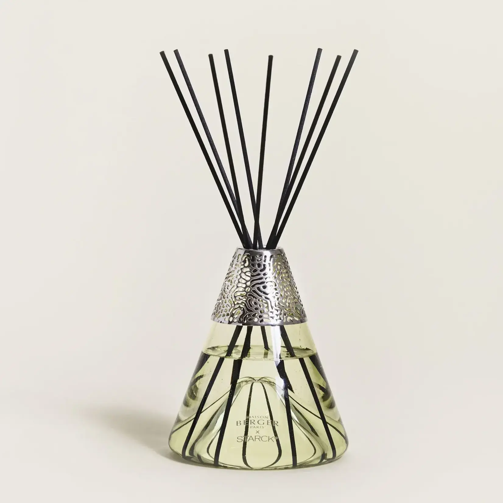 Maison Berger Paris 1898 Parfumverspreider groen met sticks Maison Berger x Starck Peau d' Ailleurs Parfumsticks