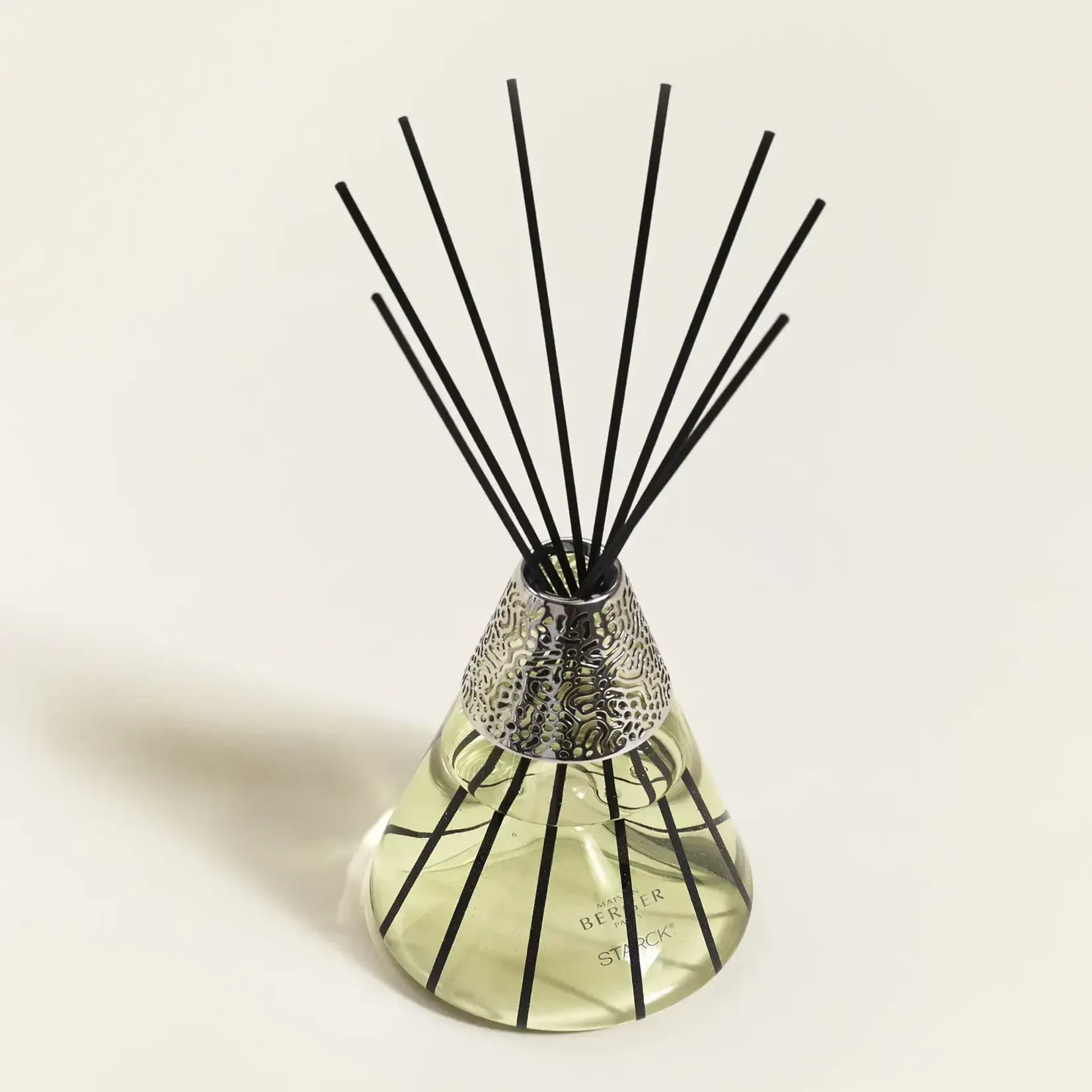 Maison Berger Paris 1898 Parfumverspreider groen met sticks Maison Berger x Starck Peau d' Ailleurs Parfumsticks