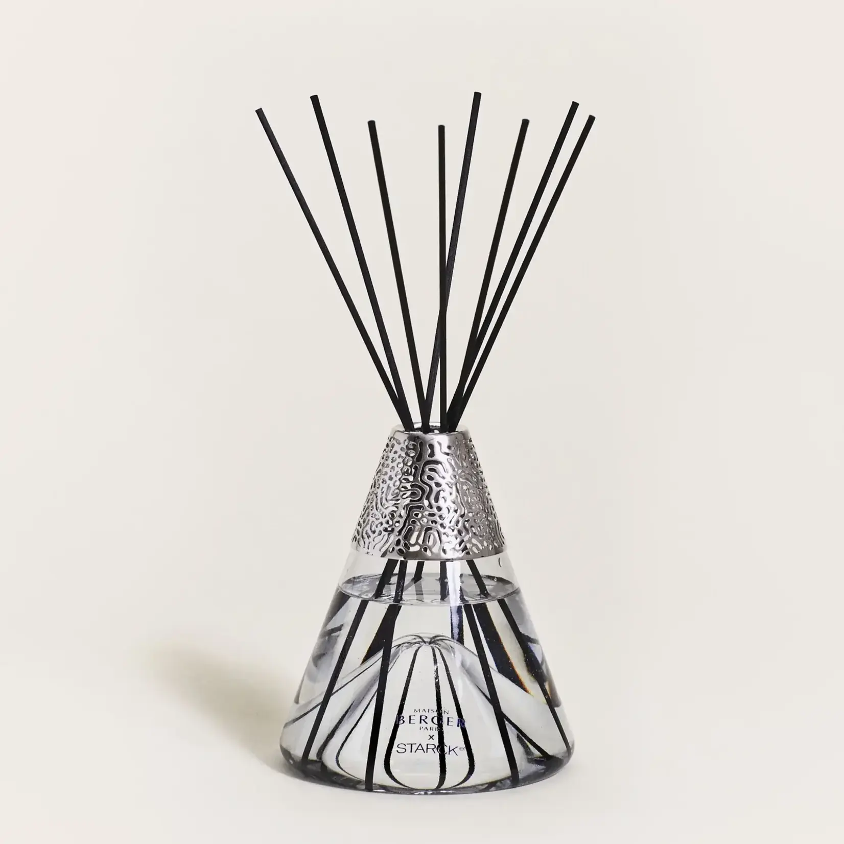 Maison Berger Paris 1898 Parfumverspreider grijs met sticks Maison Berger x Starck Peau De Pierre Parfumsticks