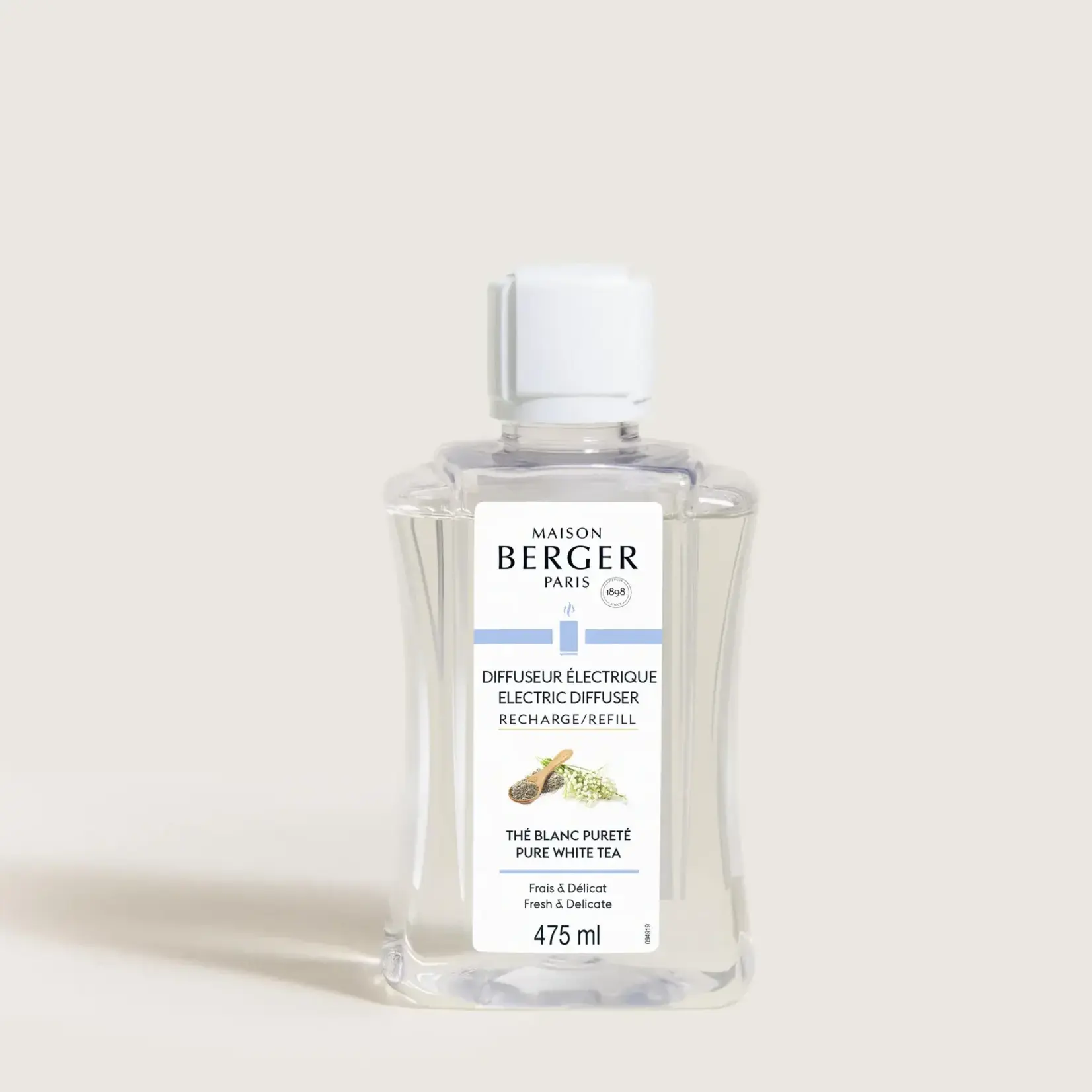 Maison Berger Paris 1898 475 ml navulling mist diffuser The Blanc Purete Maison Berger electric diffuser Pure white tea Maison Berger 6525