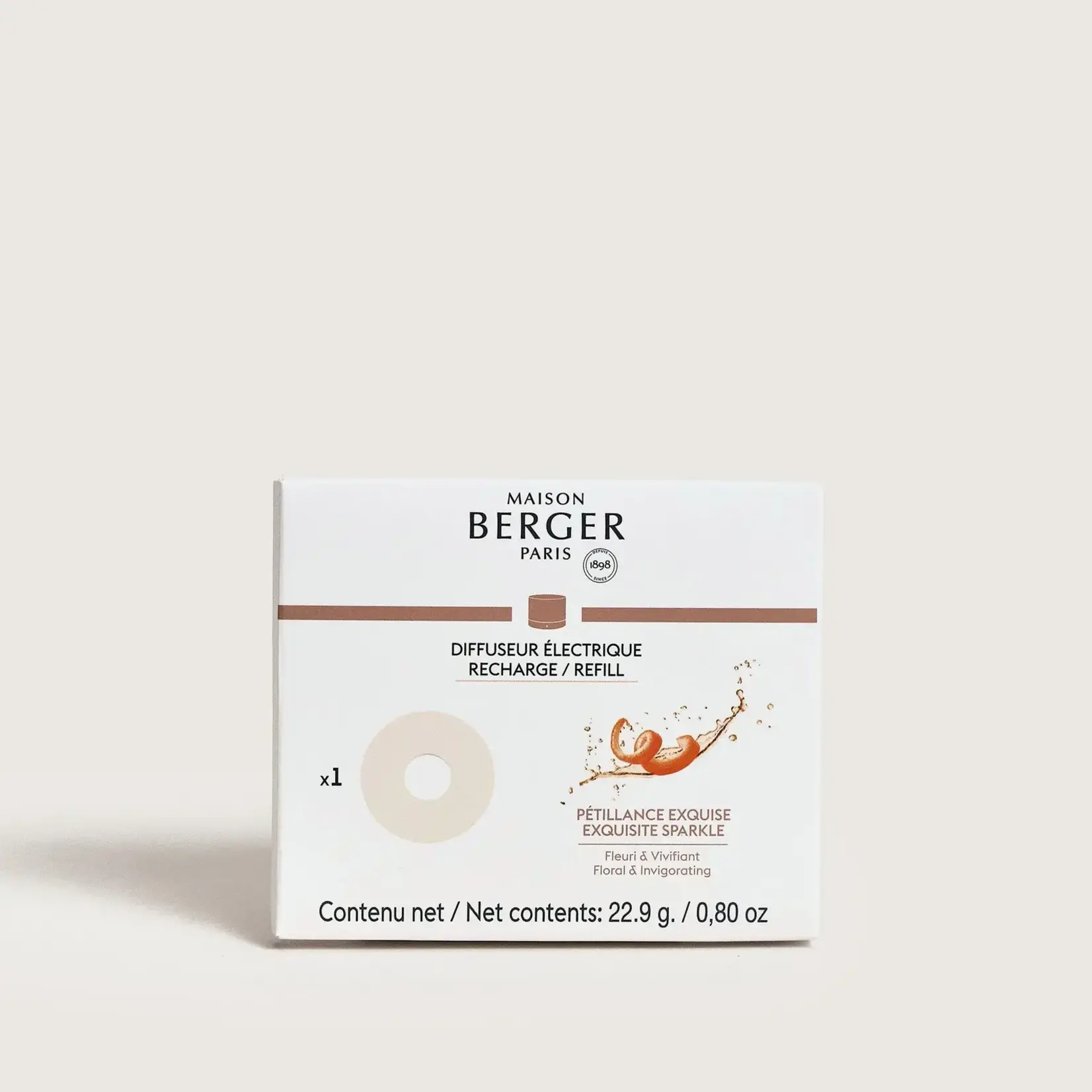 Maison Berger Paris 1898 Nomad Navulling Petillance Exquise Nomad elektrische parfum diffuser Maison Berger 7881