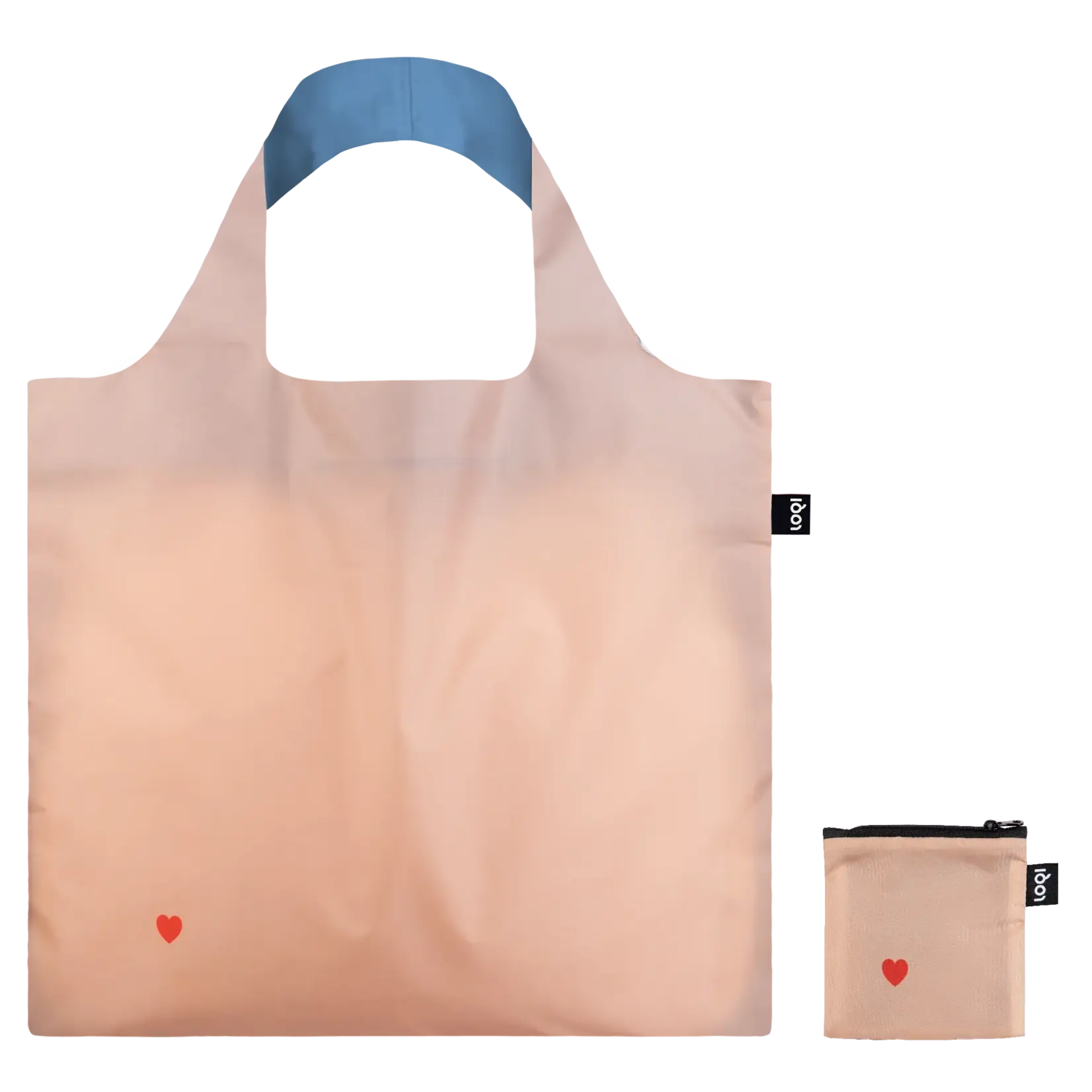 Loqi opvouwbaar tasje Loqi Bag Large Pix + Love meisje met de parel gerecycled Loqi artist Collection LQpxl.gi