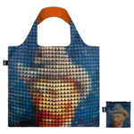 Loqi opvouwbaar tasje Loqi Bag Large Pix + Love Van Gogh gerecycled Loqi artist Collection LQpxl.VG