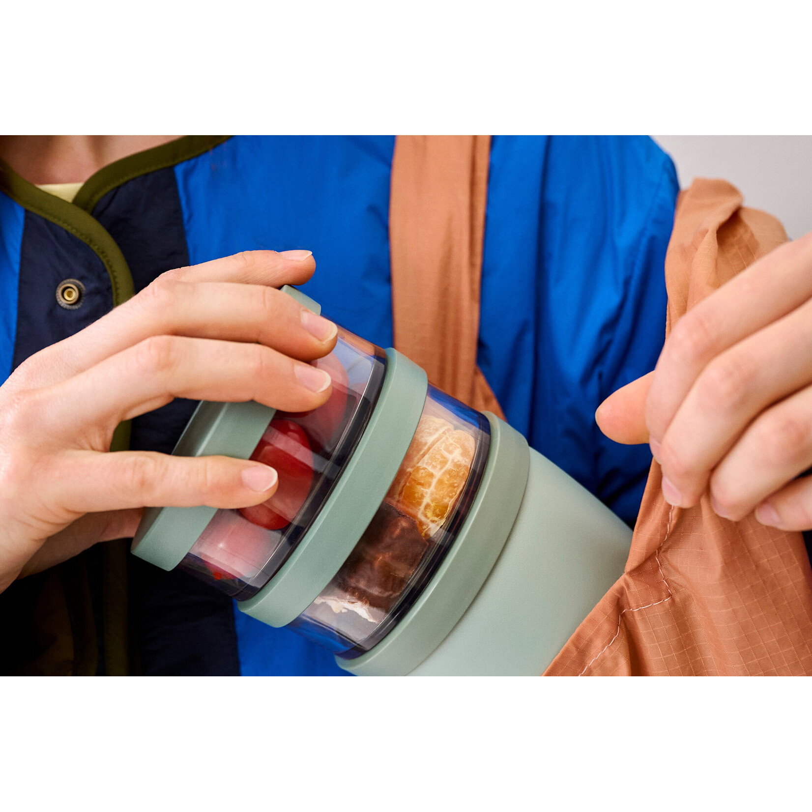 Mepal Mepal Ellipse lunchpot 3D 500 ml + 2x 200 ml Nordic sage Mepal 107658094700