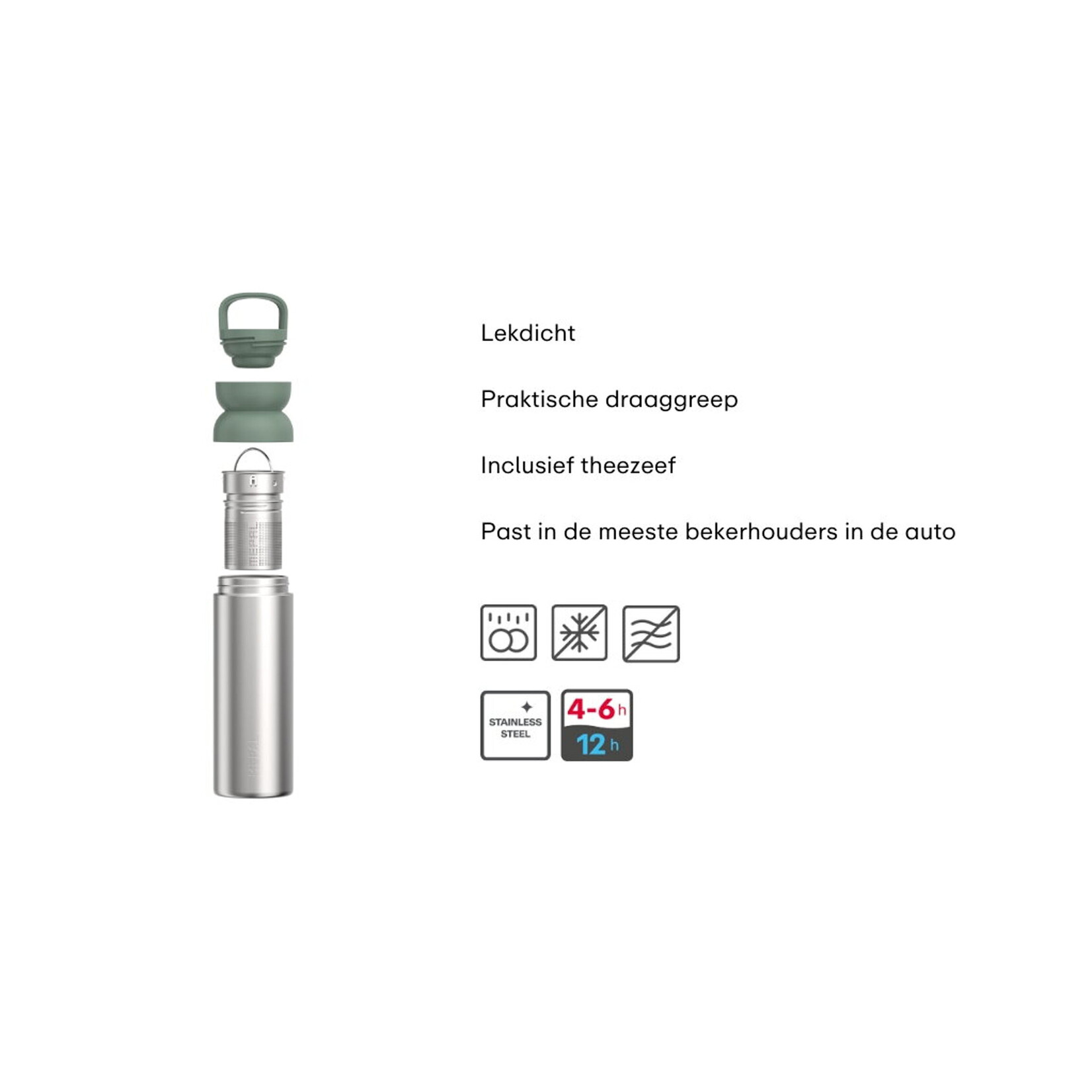 Mepal Mepal Ellipse 500 ml iso theebeker to go theebeker iso Nordic Sage Mepal 104183094700