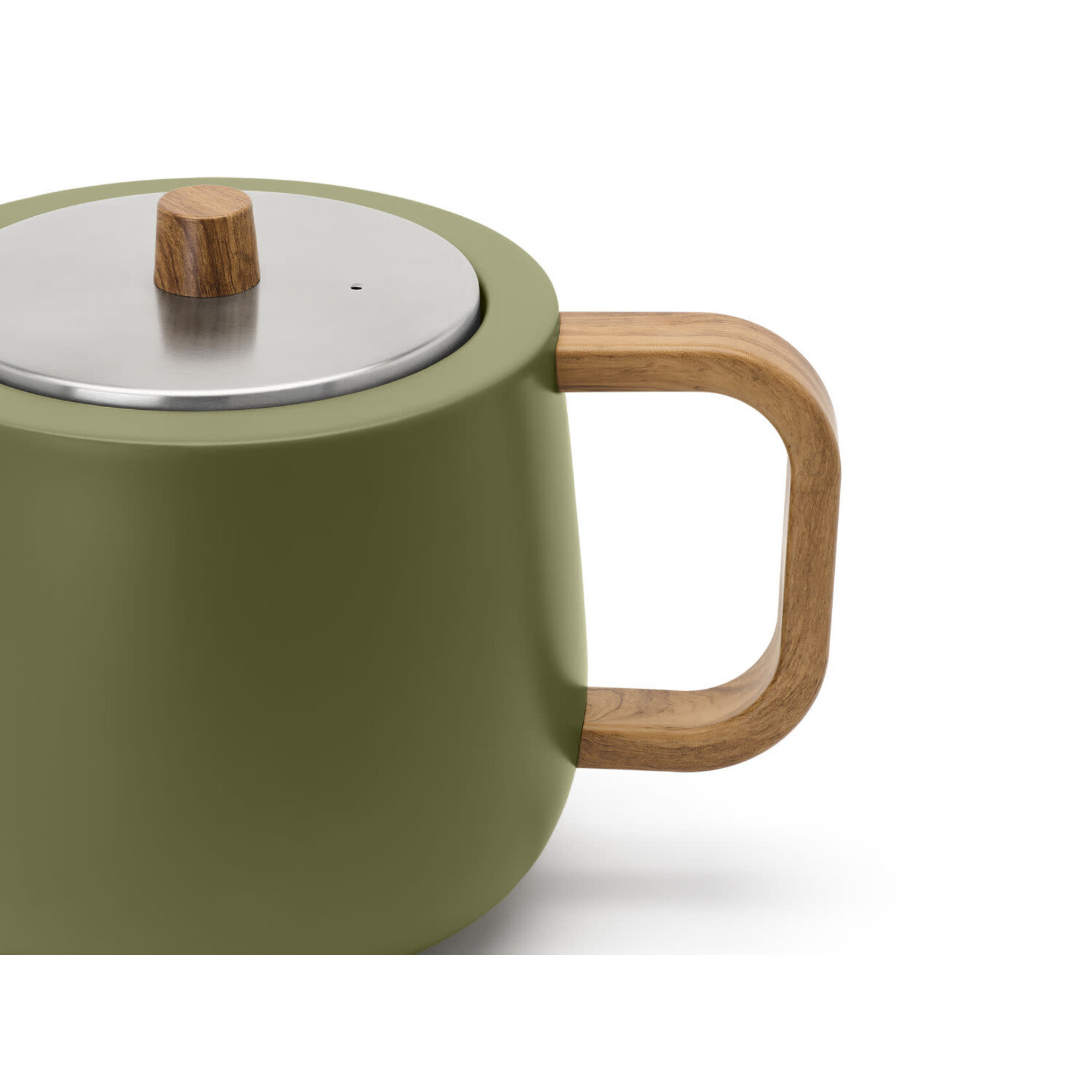 Bredemeijer Bredemeijer dubbelwandige Theepot Facet 1.1 liter Khaki Groen Duet Design  Bredemeijer 111080