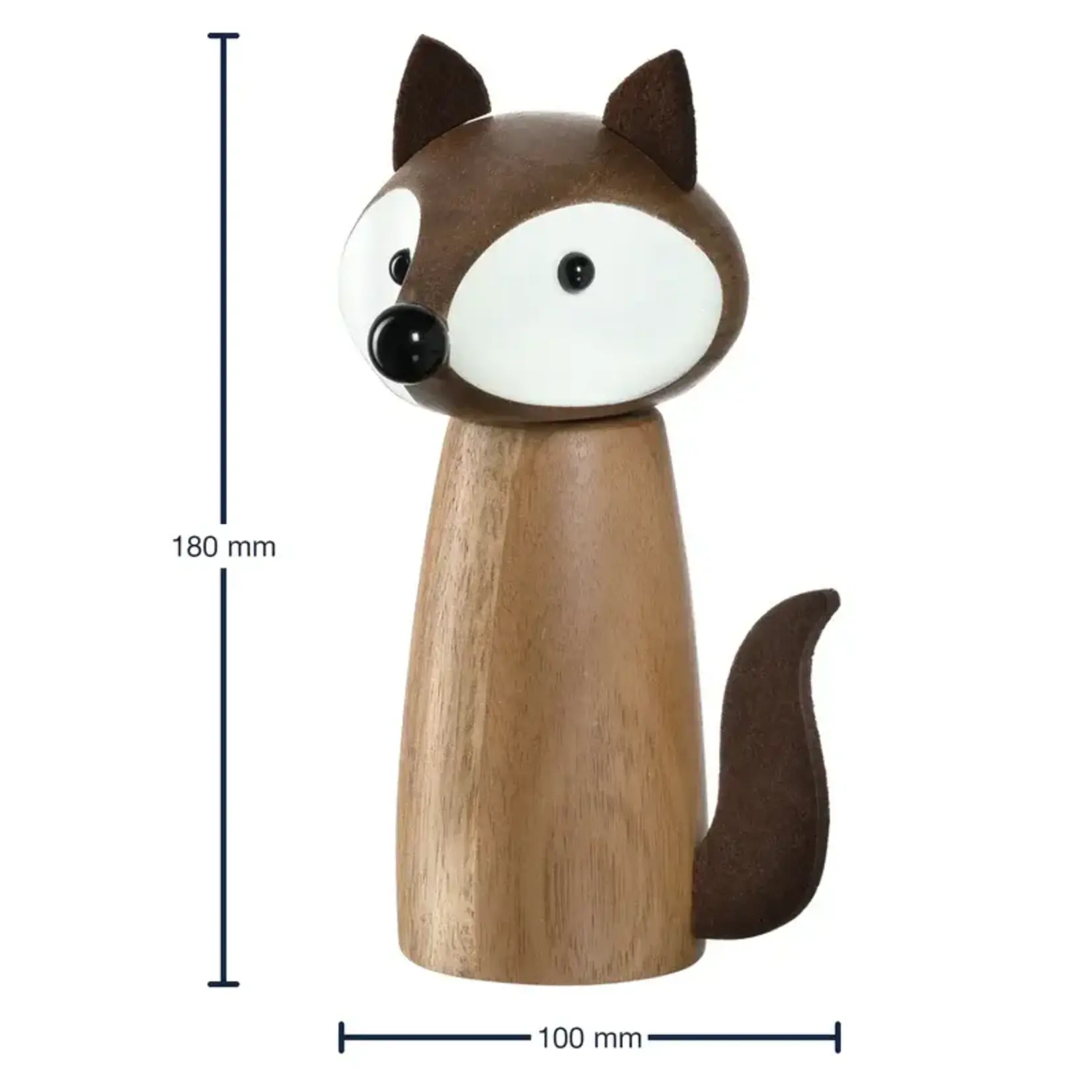 Leonardo Loving Glass Leonardo Fox kruiden molen peper - zout molen houten Vos Leonardo Fox spice mill wood 018698