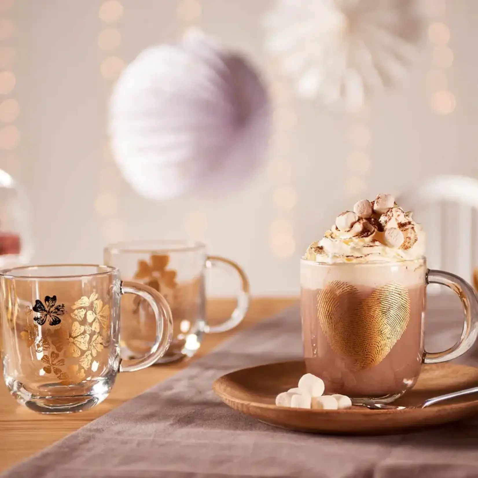 Leonardo Loving Glass Leonardo Emozione mok 400 ml fingerprint Heart glazen mok glas Leonardo 046449