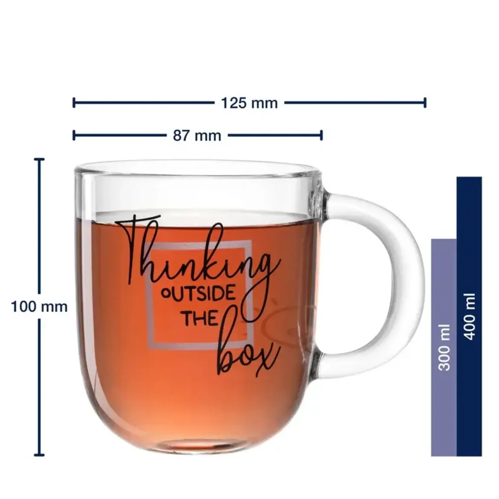 Leonardo Loving Glass Leonardo Ufficio mok 400 ml Thinking outside the box  glazen mok glas Leonardo 047082