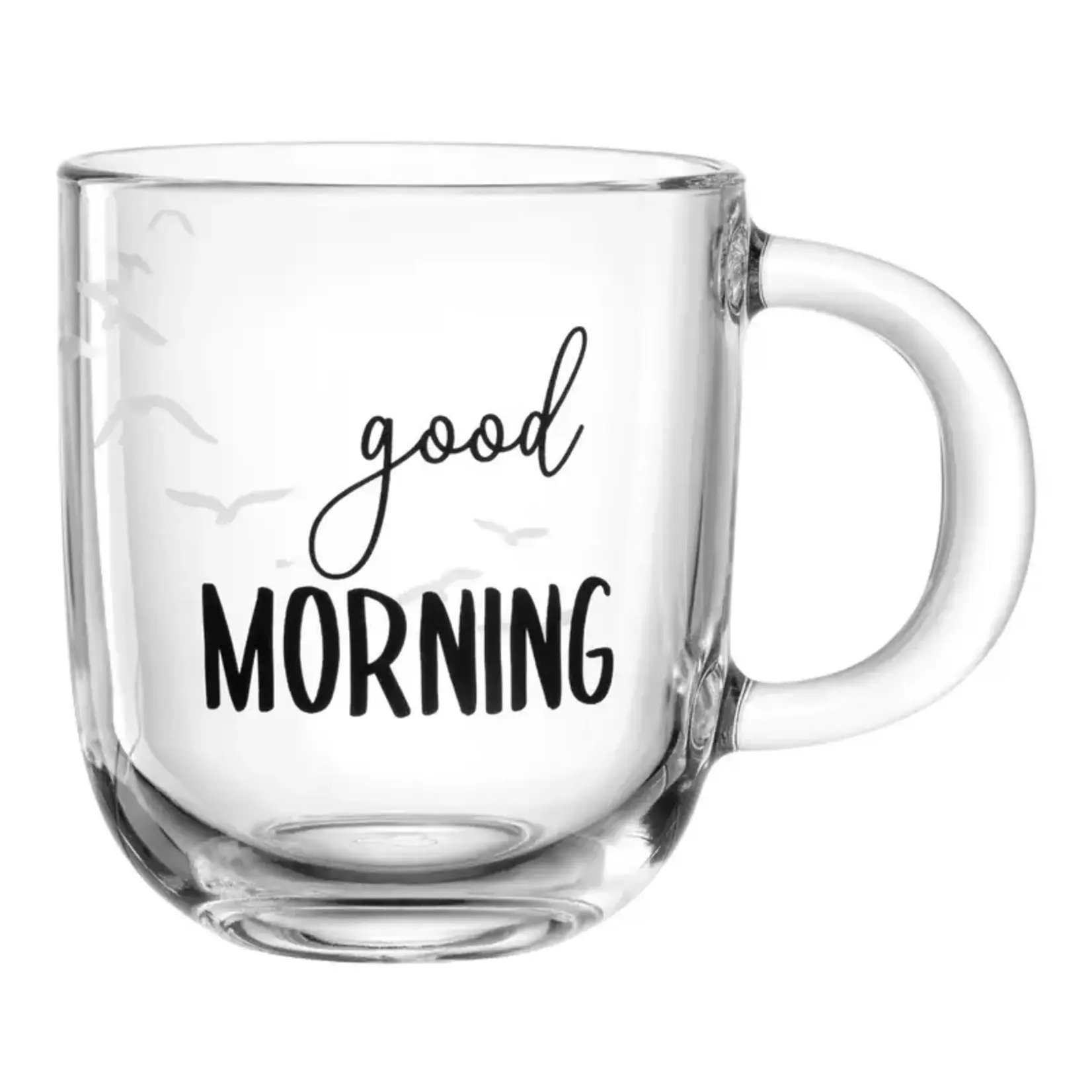 Leonardo Loving Glass Leonardo Emozione Ufficio mok 400 ml Good Morning glazen mok glas Leonardo 047079