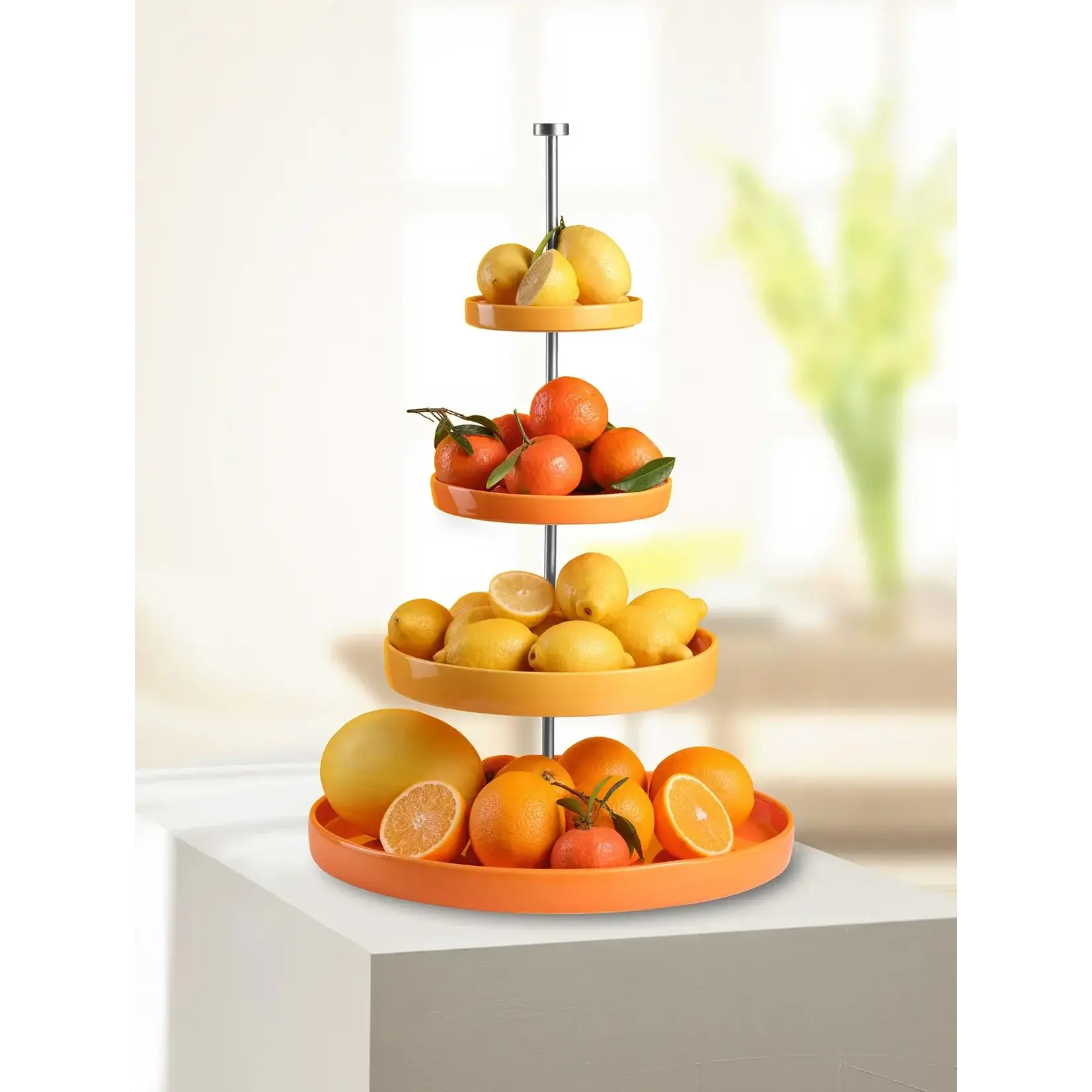 ASA Selection Asa Selection Joy Etagere 61 cm hoog Ø 41-28-20-14.5 cm Orange Smoothie ASA 92153390
