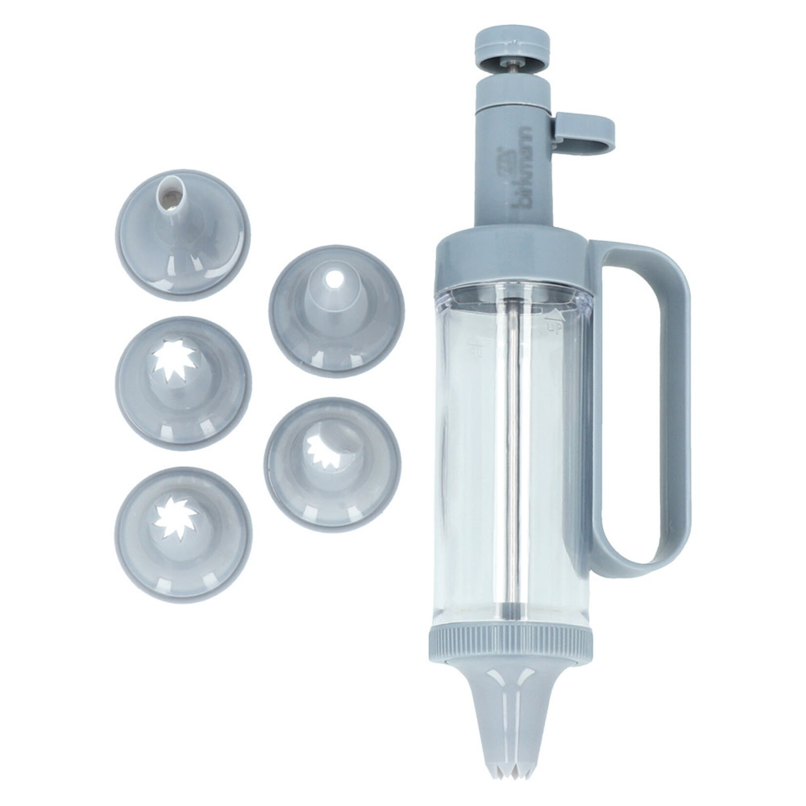 Birkmann Birkmann Bakers Best Decoratie spuit met 6 spuitmondjes ouderwetse garneer spuit Birkmann 424111