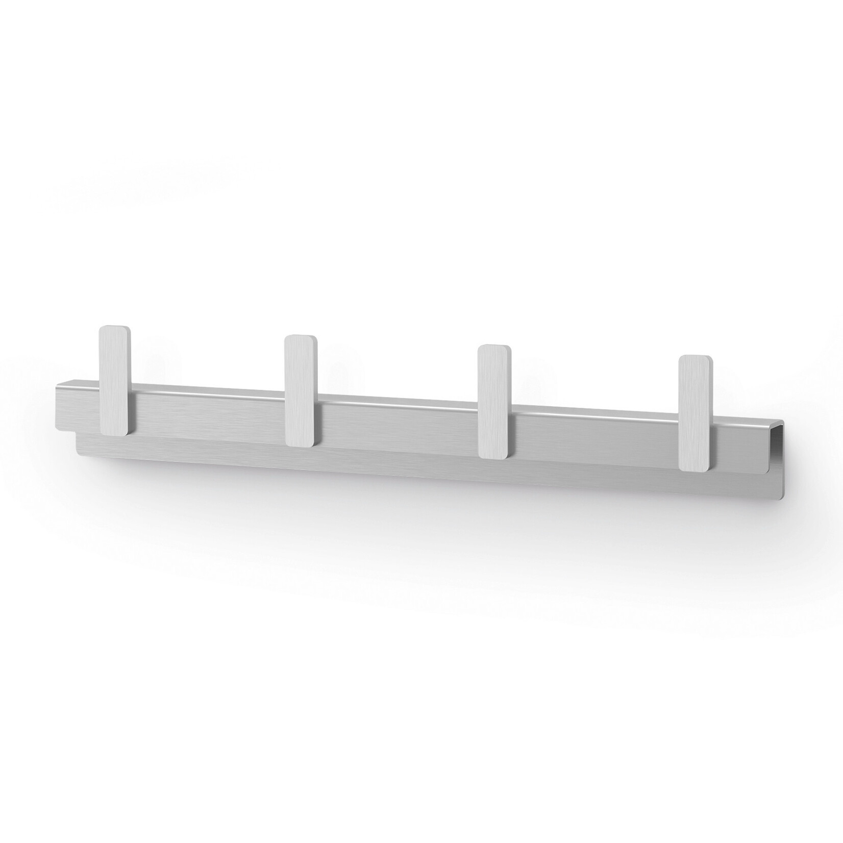 Zack Zack Potes rvs rail met 4 haakjes of ophang mogelijkheden Zack 40601