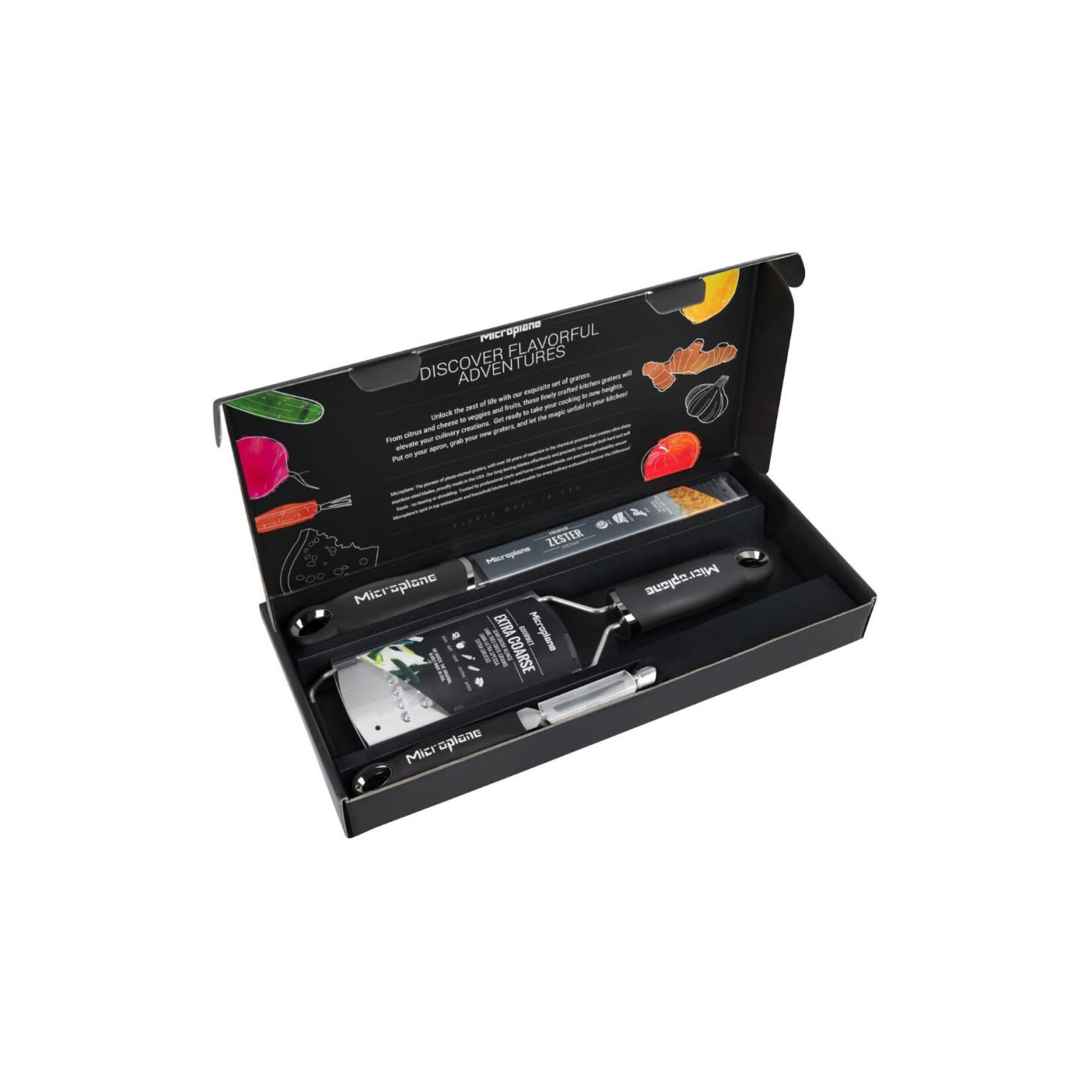 Microplane Microplane Gourmet set met zester, extra grof rasp en dunschiller Microplane 36182