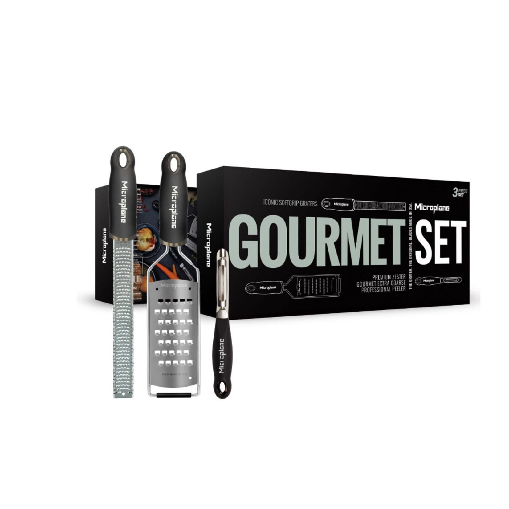 Microplane Microplane Gourmet set met zester, extra grof rasp en dunschiller Microplane 36182