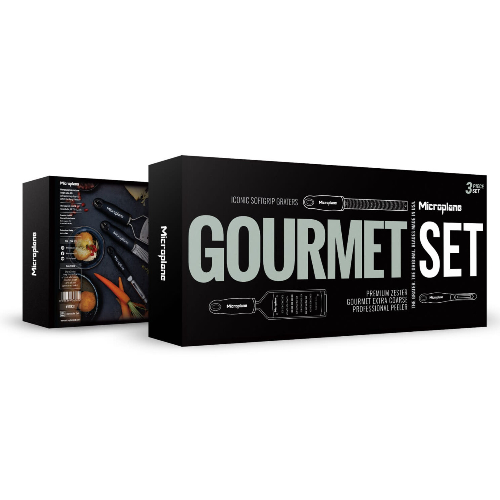 Microplane Microplane Gourmet set met zester, extra grof rasp en dunschiller Microplane 36182