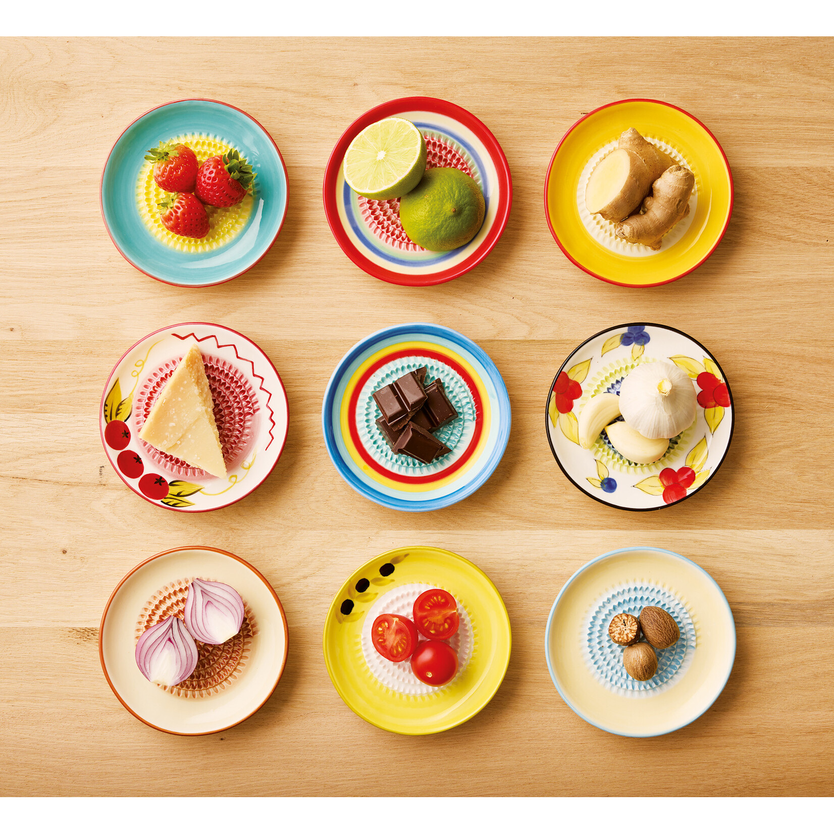 Cilio Raspbordje Ø 12 cm rasp bordje Arcobaleno Cilio 108354