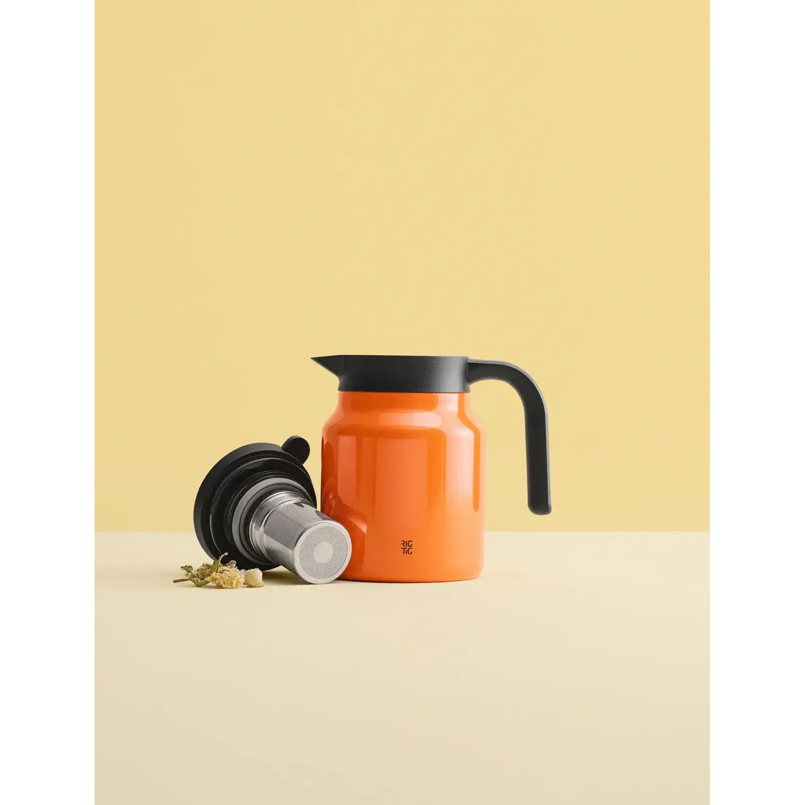 Diverse Merken Rigtig 900 ml thermoskan met theefilter Therm-it Oranje Rigtig Z00456-2