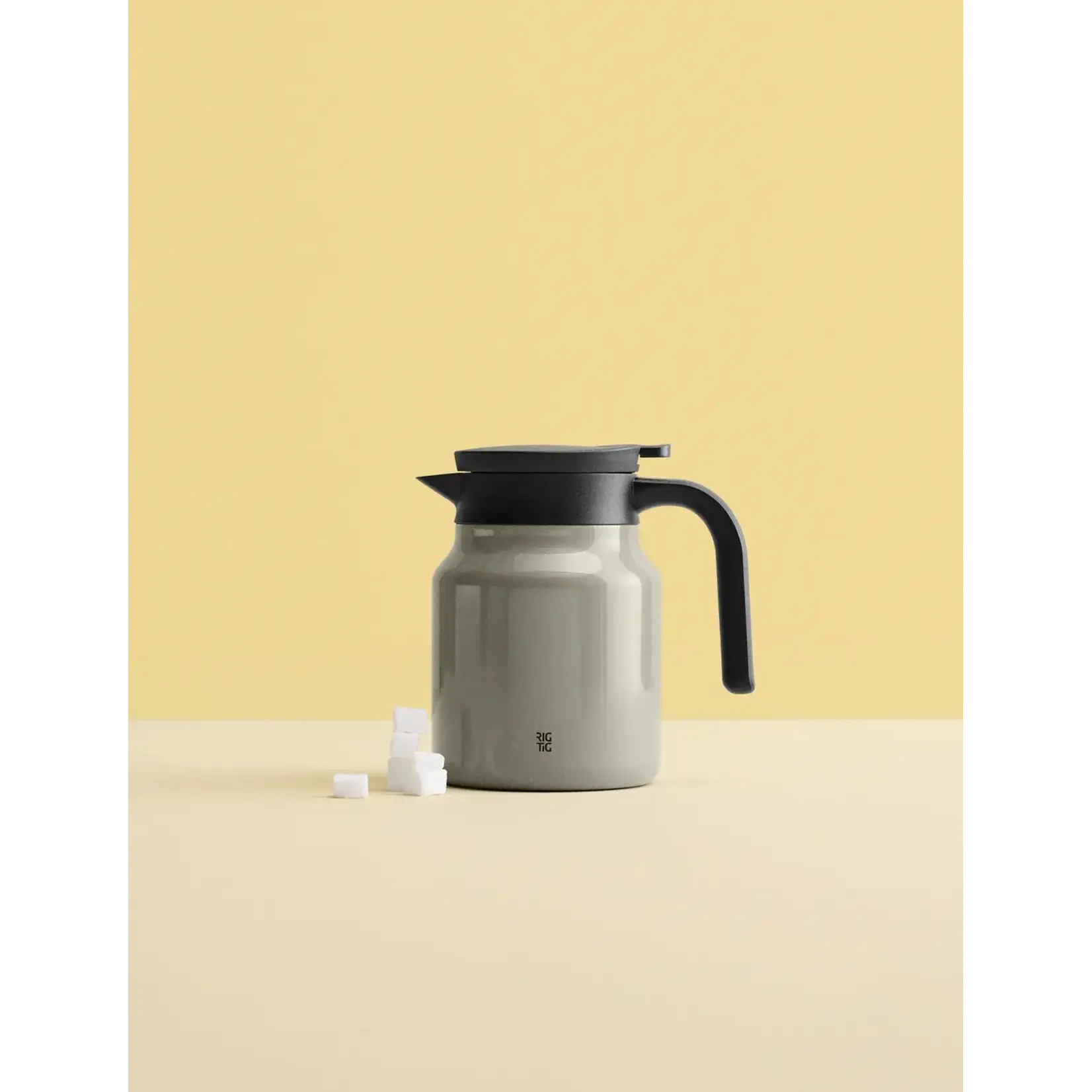 Diverse Merken Rigtig 900 ml thermoskan met theefilter Therm-it Khaki Rigtig Z00456-1