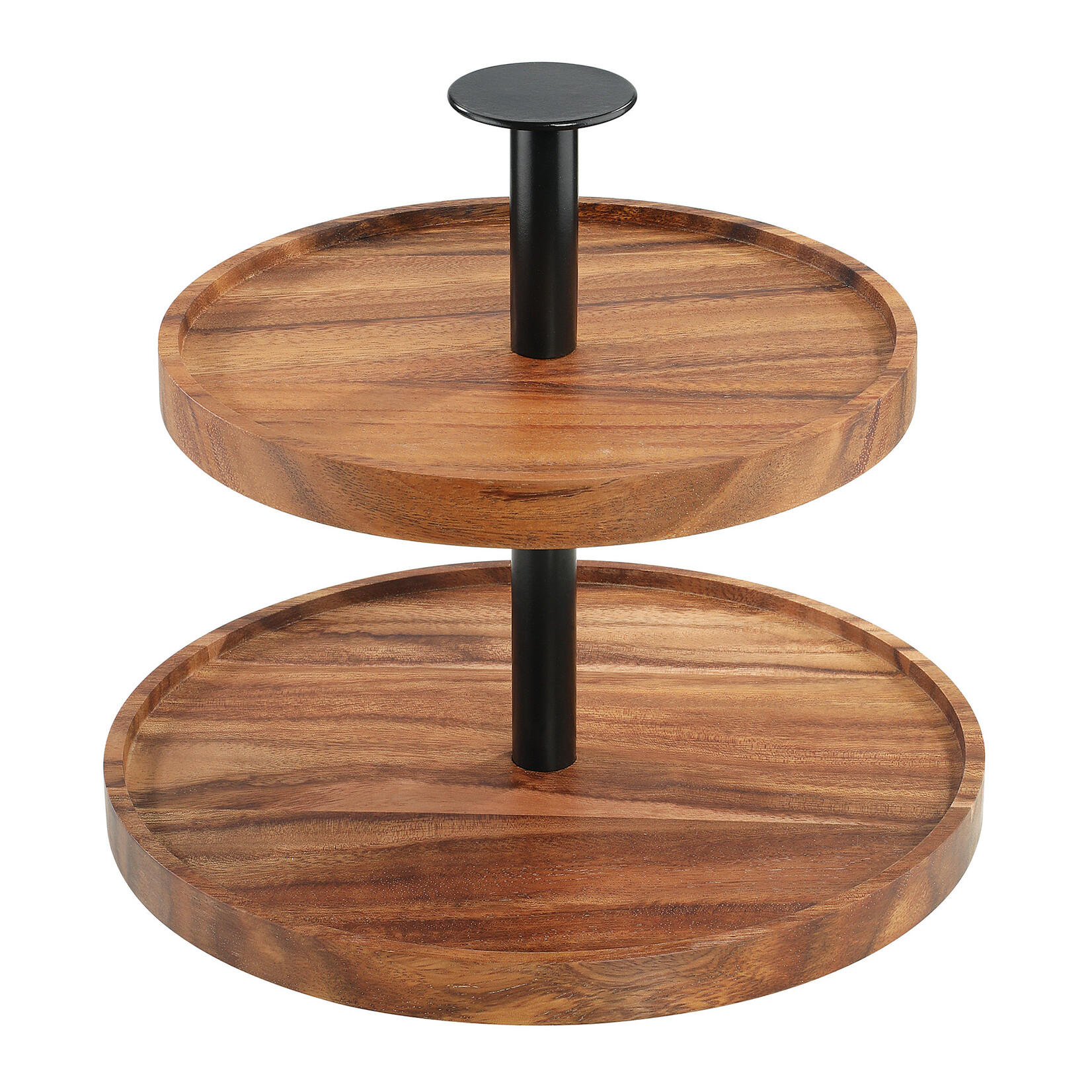 Zassenhaus 2 hoog etagere acacia etagère acacia hout met zwart Zassenhaus 059373