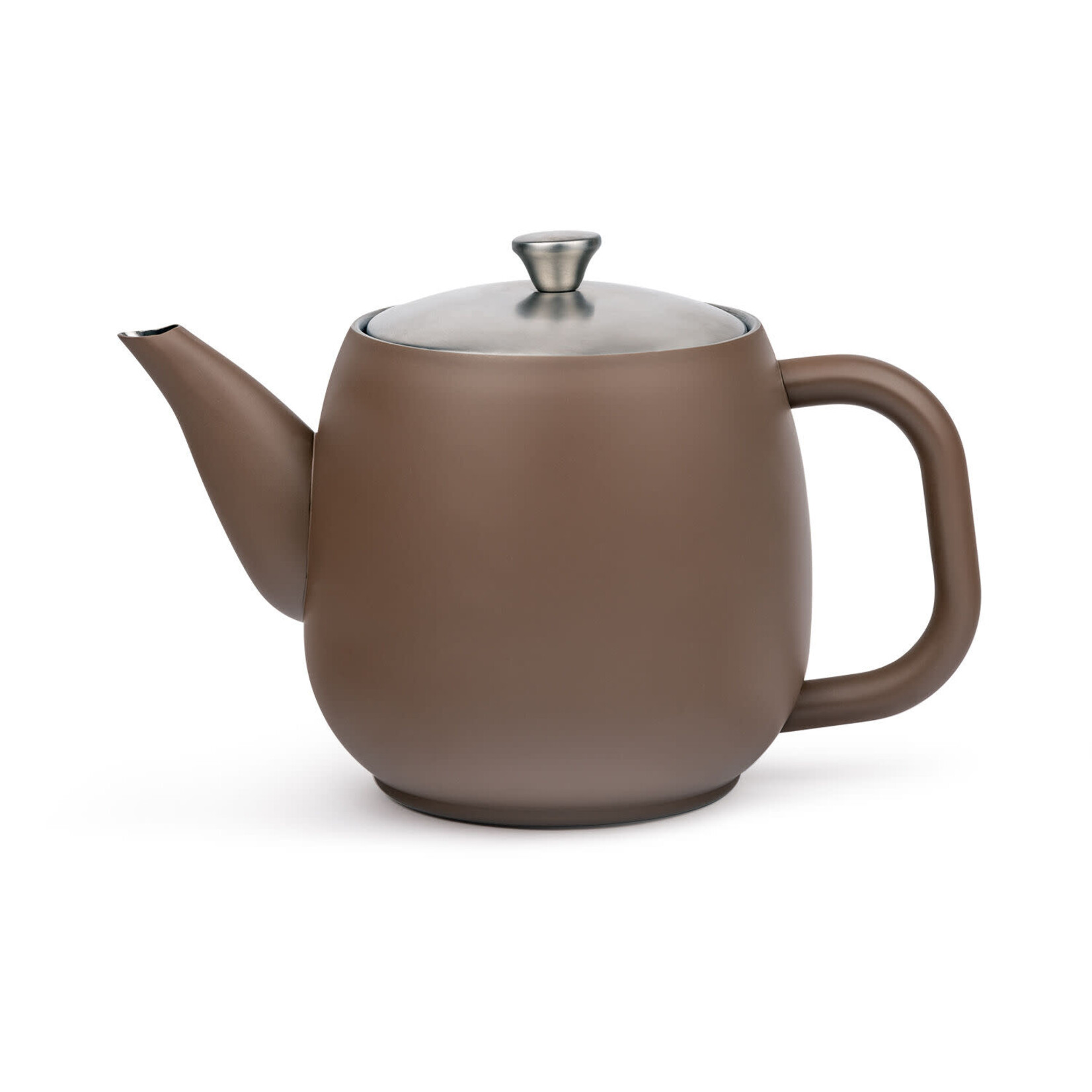 Bredemeijer Bredemeijer dubbelwandige Theepot Vera 900 ml donker bruin met theefilter  Bredemeijer 111101