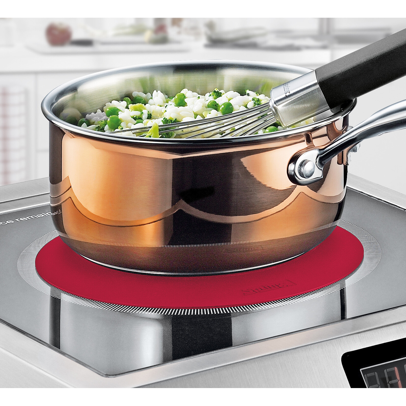 Spring set-2 18 cm inductieplaatbeschermers rood Spring plaatbescherming 2 stuks 18 cm Spring 20944115618